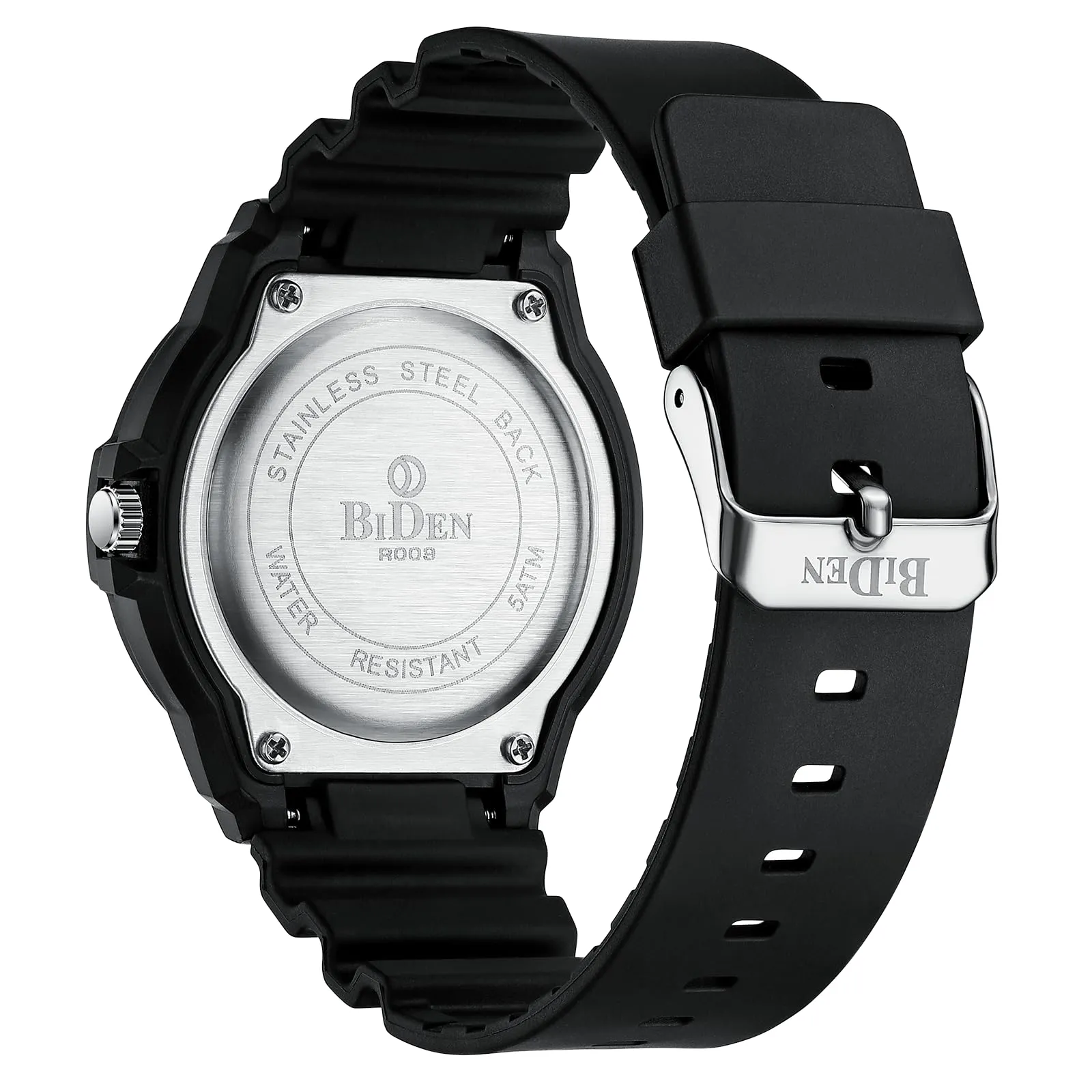 HANPOSH Orologio Uomo Analogico Quarzo Impermeabile con Data Luminosa R009 - immagine 2