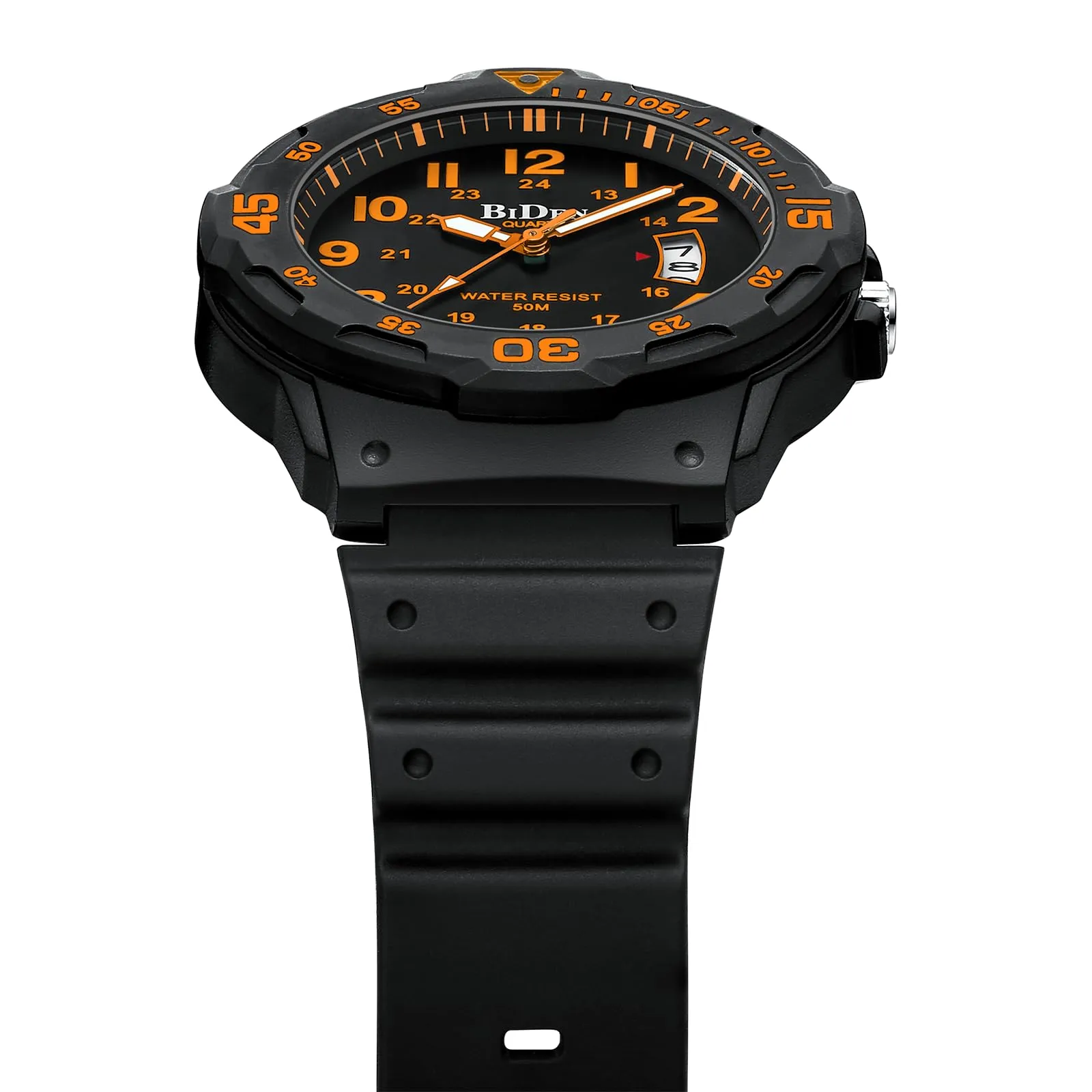 HANPOSH Orologio Uomo Analogico Quarzo Impermeabile con Data Luminosa R009 - immagine 4
