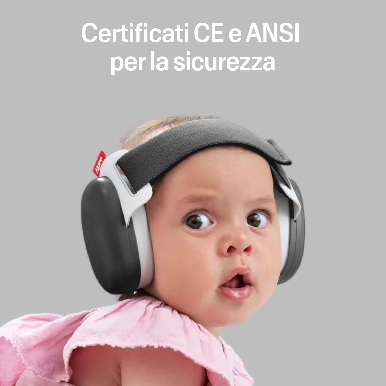 Alpine Muffy Baby Comfort Paraorecchie per Neonati e Bambini, Attenuazione 24 dB, Nero - immagine 4