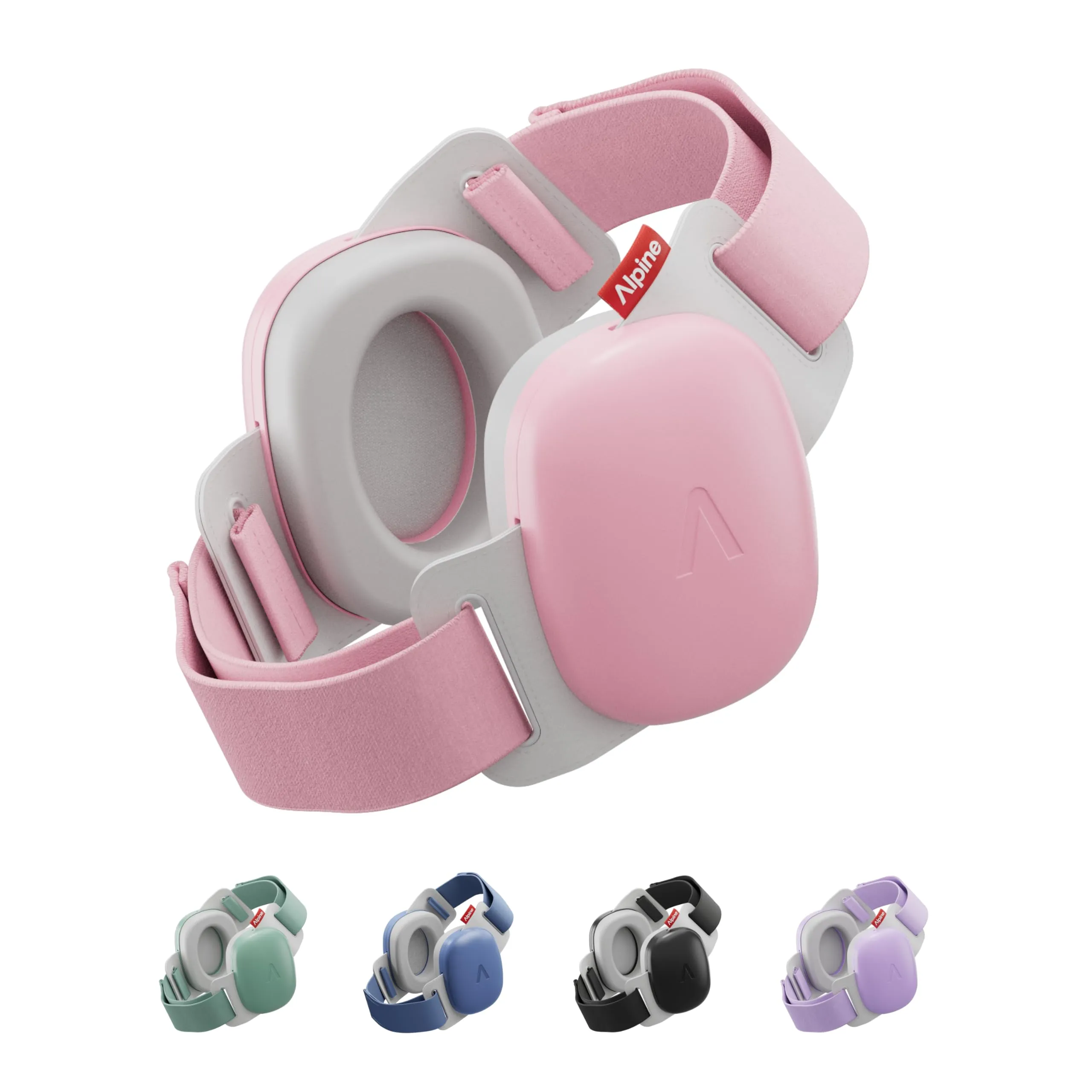 Alpine Muffy Baby Comfort Paraorecchie per Neonati e Bambini, 0-48 Mesi, Attenuazione 24 dB, Rosa - immagine 1