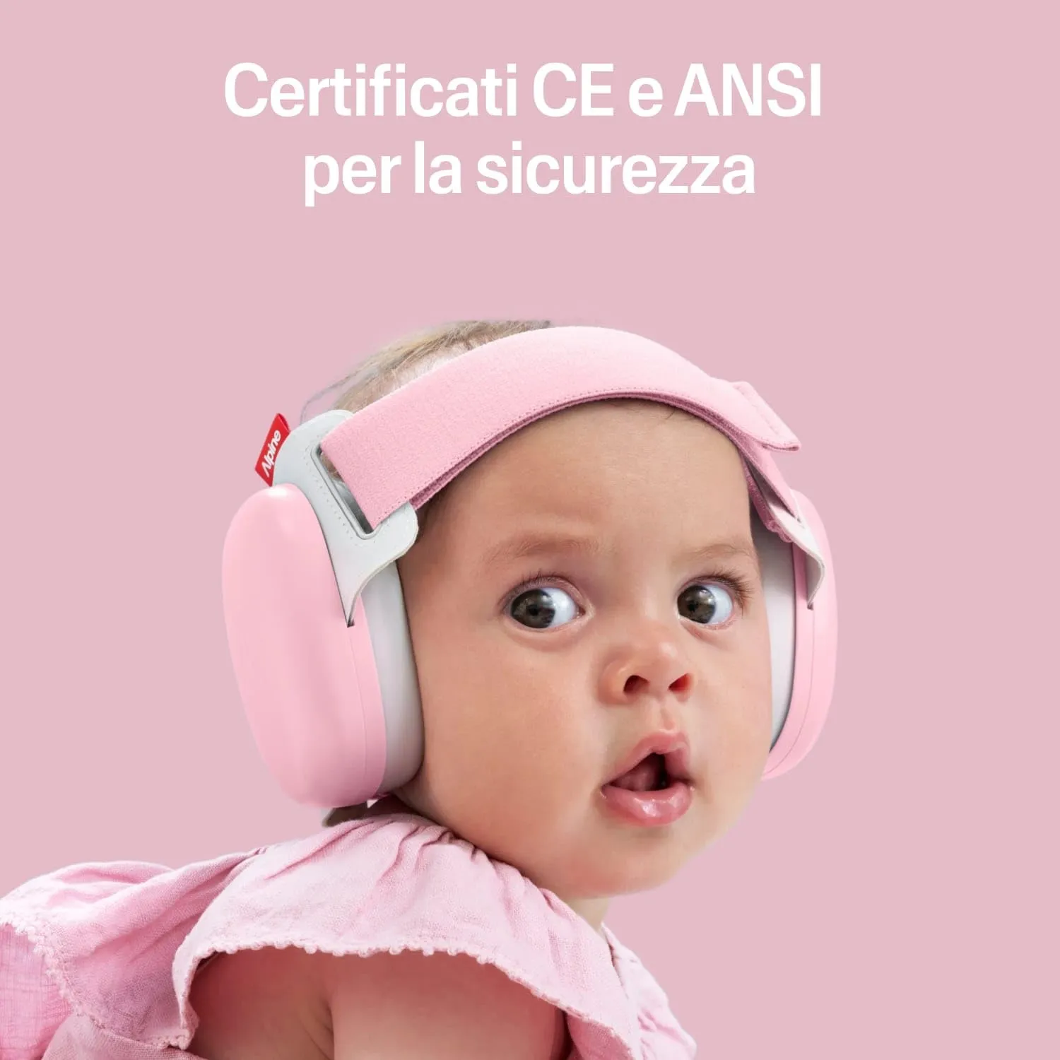 Alpine Muffy Baby Comfort Paraorecchie per Neonati e Bambini, 0-48 Mesi, Attenuazione 24 dB, Rosa - immagine 4