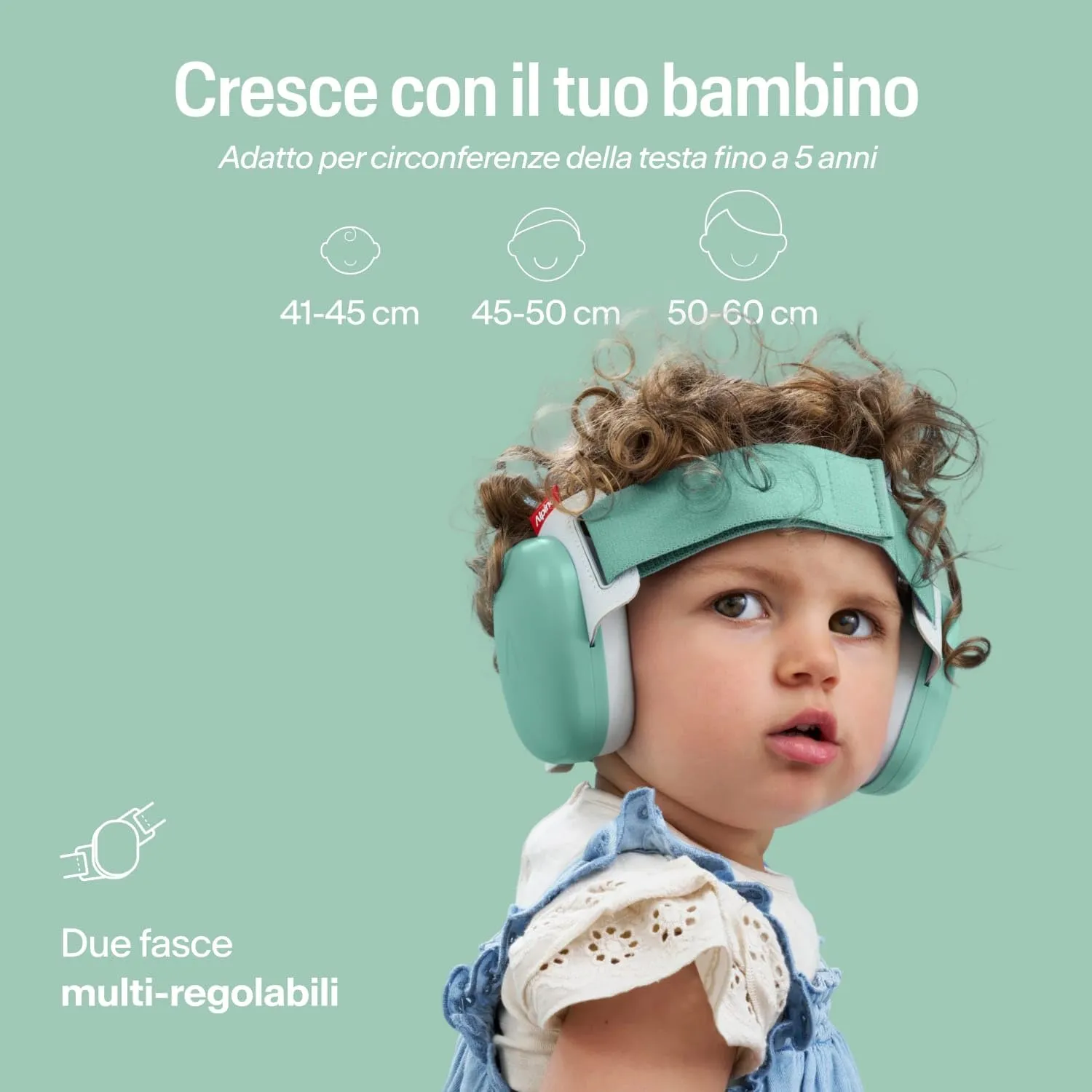 Alpine Muffy Baby Comfort Paraorecchie per Neonati e Bambini, Attenuazione 24 dB, Verde - immagine 7