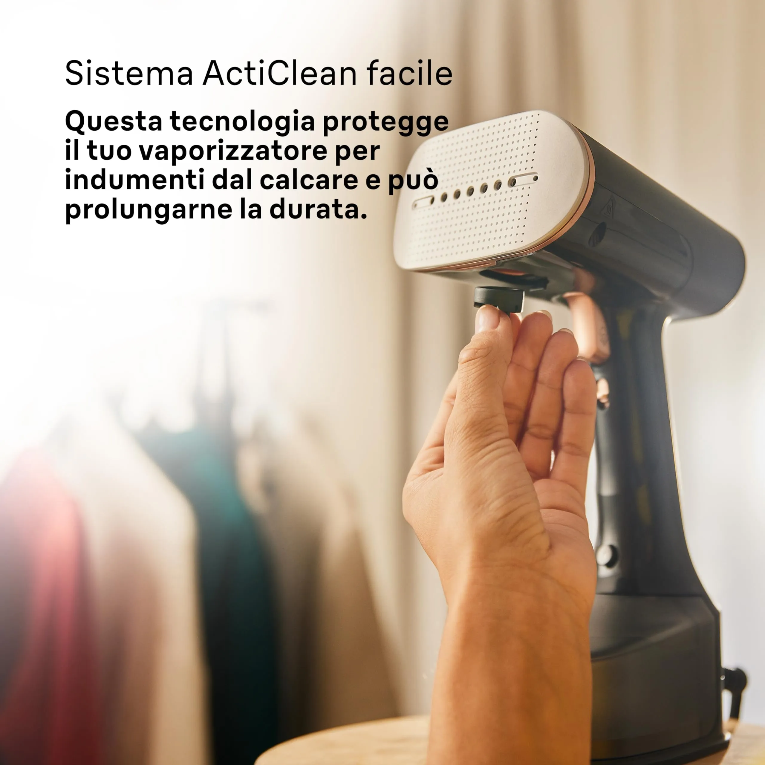 Braun QuickStyle 7 GS7077BK Stiratore Verticale, Tecnologia Dual FreeGlide 3D, 1600W, Nero - immagine 6