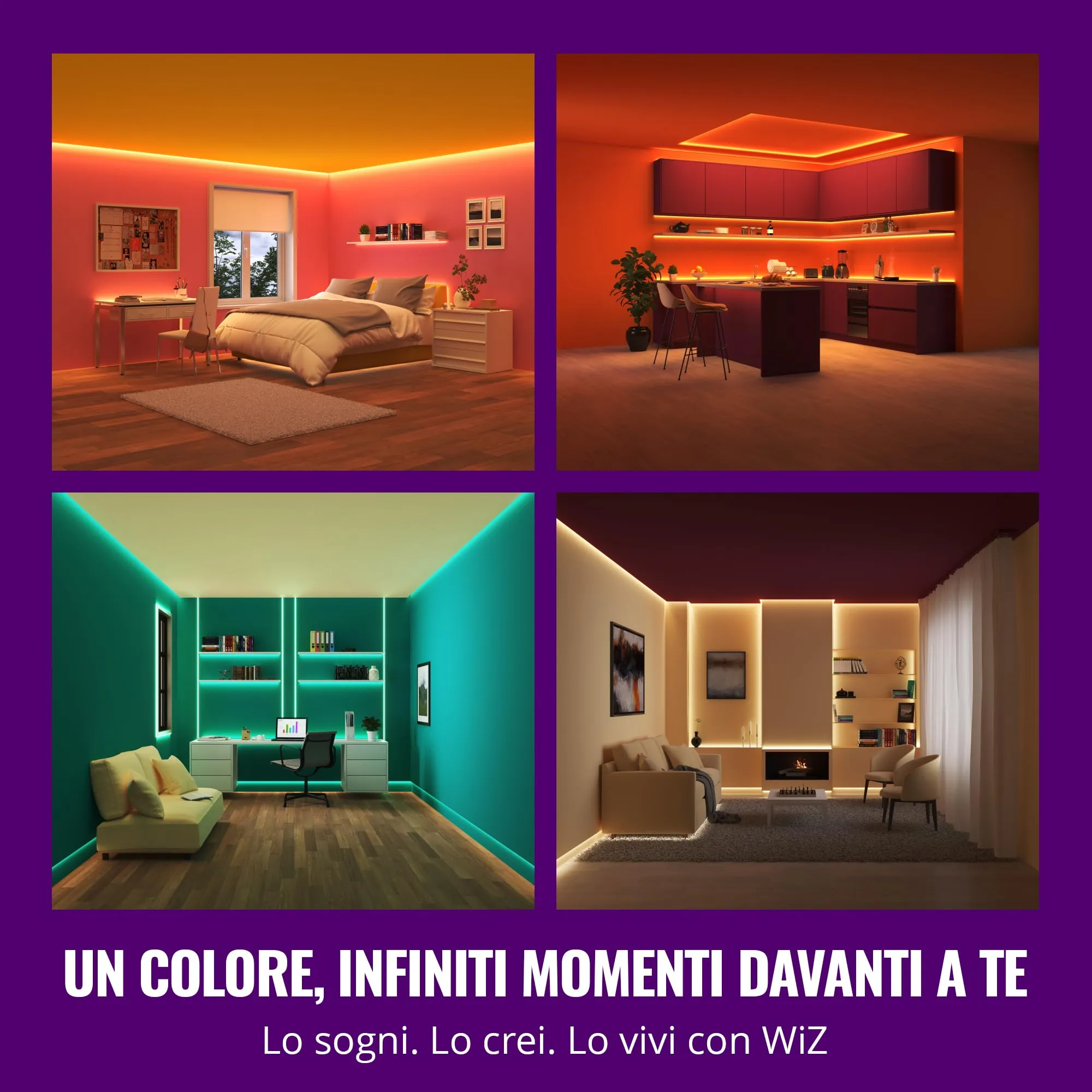 WiZ Striscia LED RGB, 15m, 16 Milioni di Colori e Bianco, Wi-Fi, Controllo Vocale e App - immagine 3
