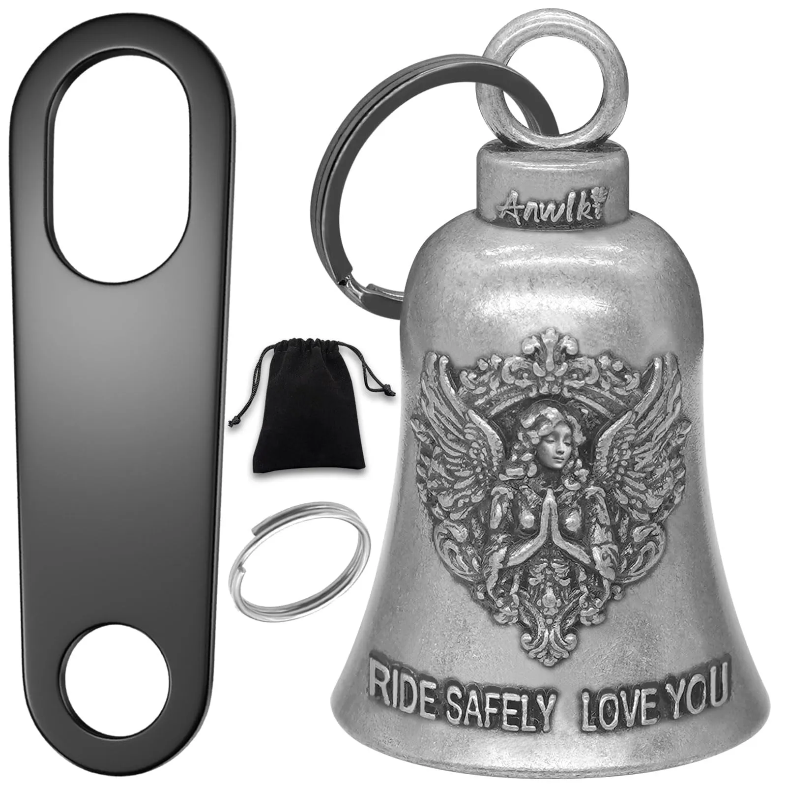Anwlki Campana Gremlin per Motociclista con Portachiavi, M - immagine 1