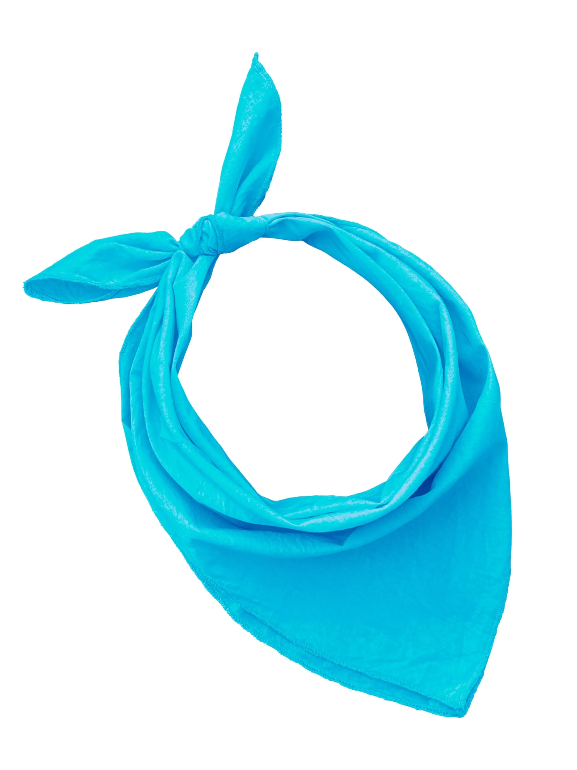 JOPHY & CO. Bandana 100% Cotone Tinta Unita Turchese COD. A644 (Set 1 pz) - immagine 1