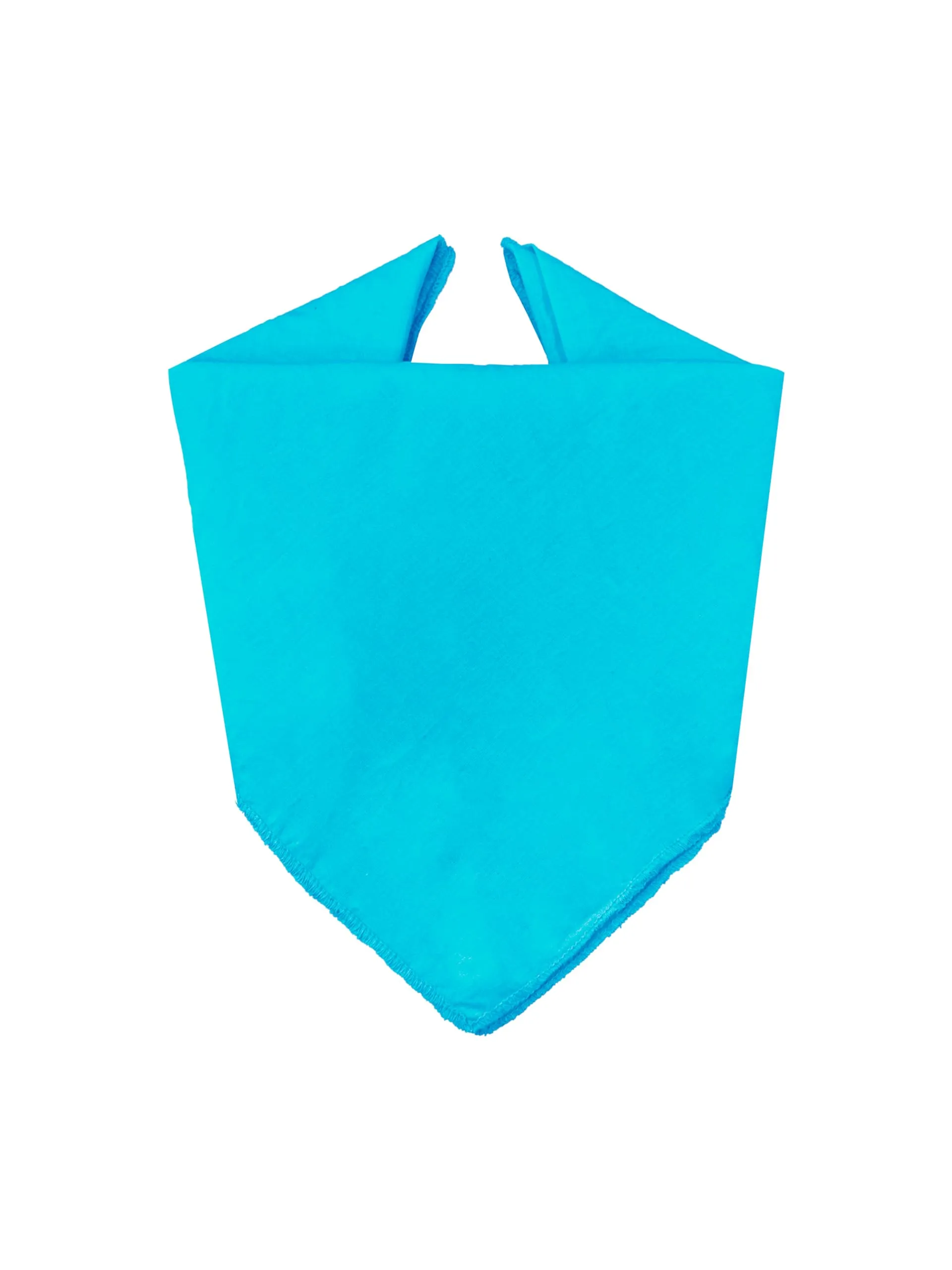 JOPHY & CO. Bandana 100% Cotone Tinta Unita Turchese COD. A644 (Set 1 pz) - immagine 2