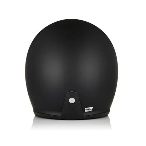ORIGINE Casco Moto Jet Scooter con Visiera ECE 22-06, Solid Matt Black, S - immagine 4