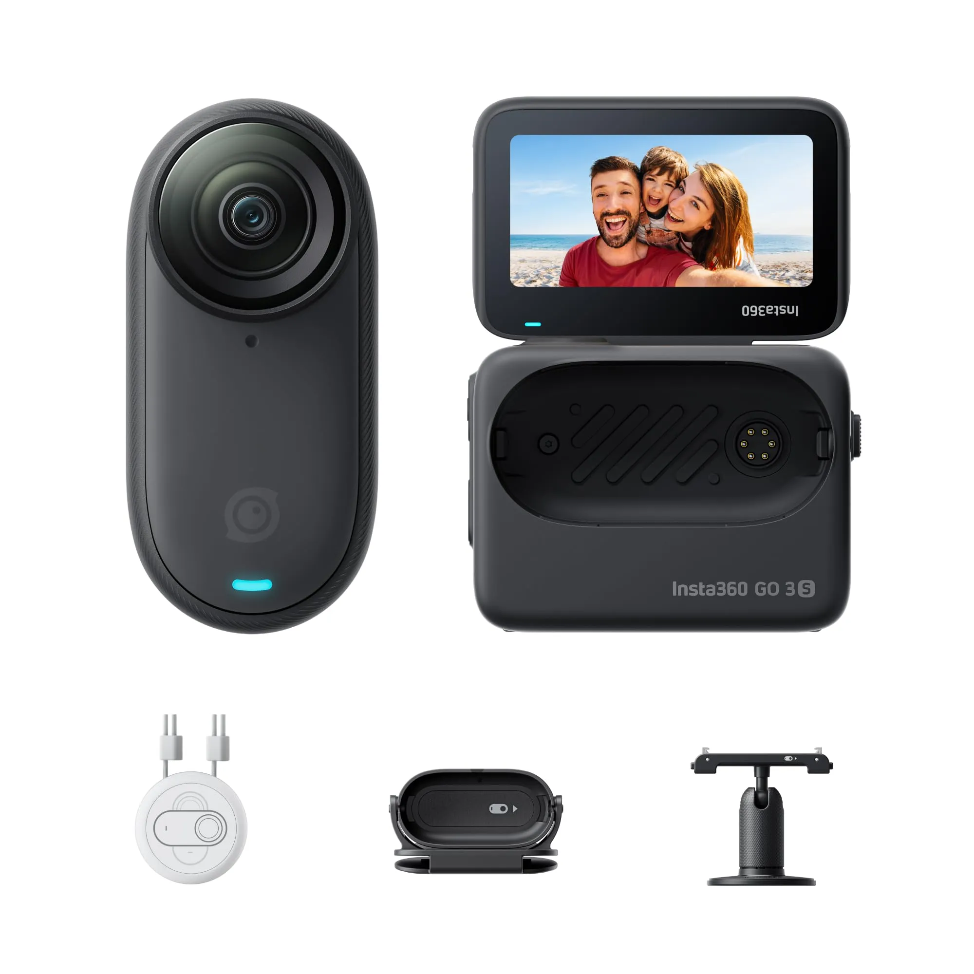 Insta360 GO 3S Nero Notte 128GB 4K Action Cam - immagine 1