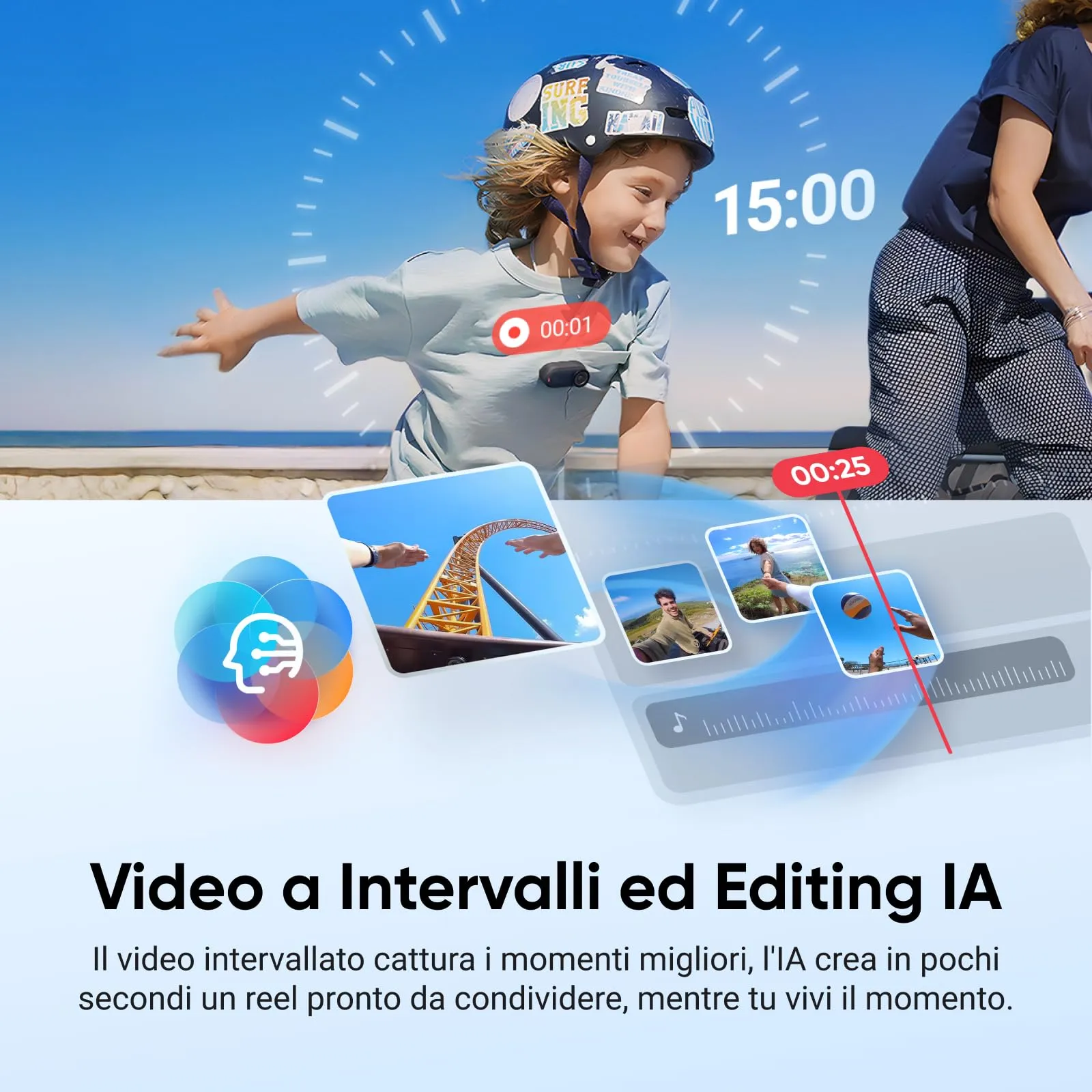 Insta360 GO 3S Nero Notte 128GB 4K Action Cam - immagine 7