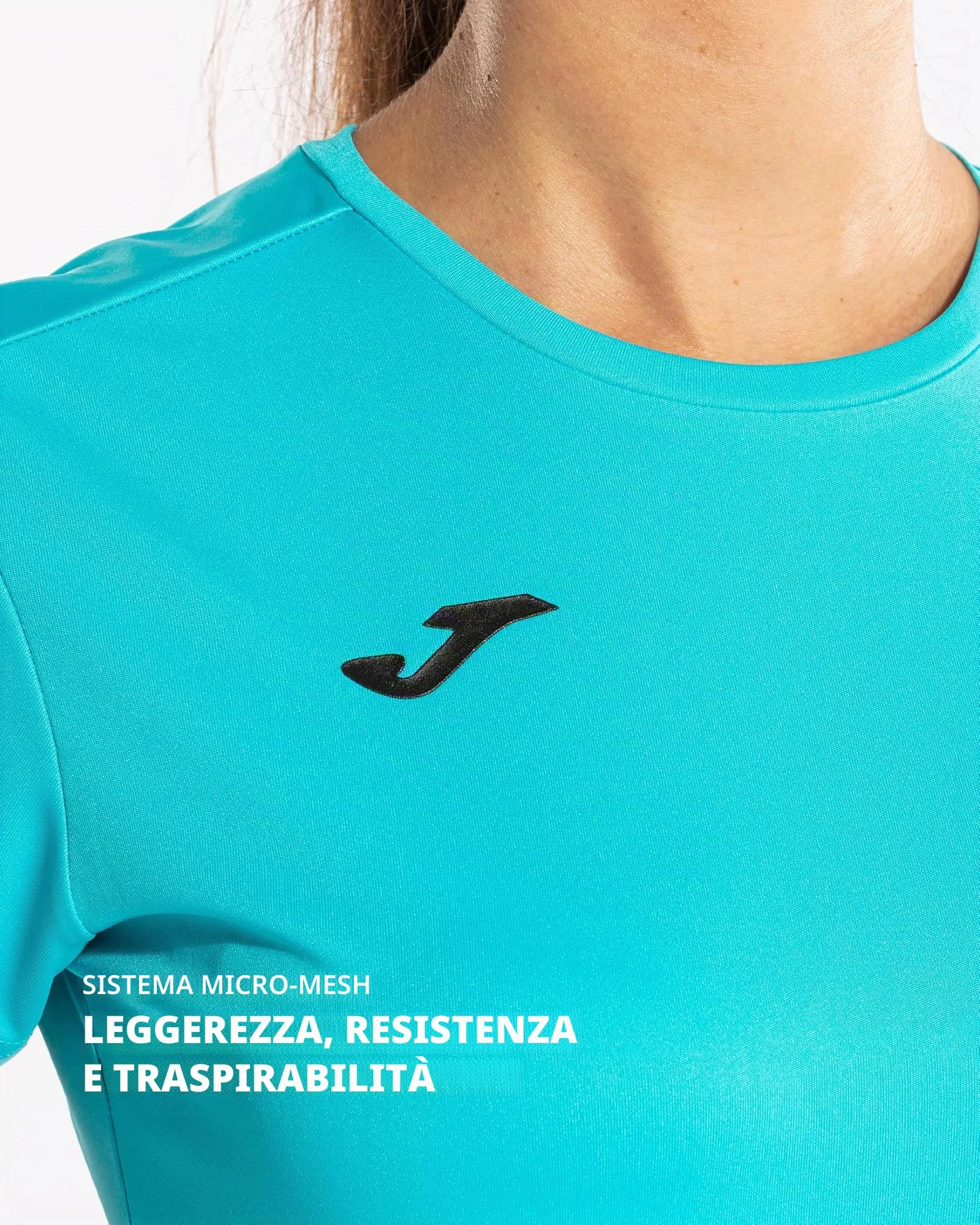 Joma Maglietta Sportiva Donna Combi - Turchese Fluo - immagine 2