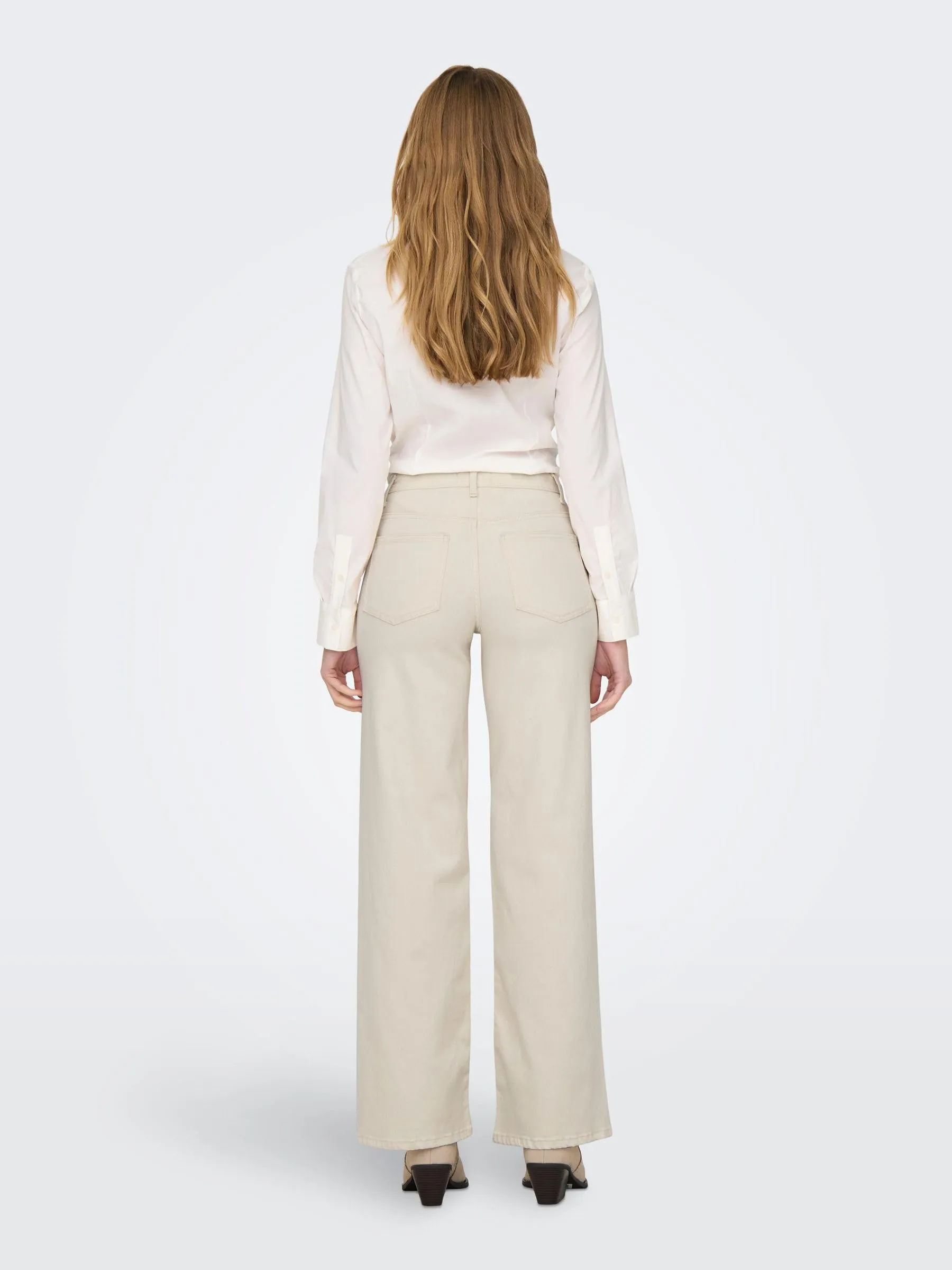 ONLY Madison Blush HW Wide Denim Cropped Noos, Rosa Chiaro, XS x 34L - immagine 5