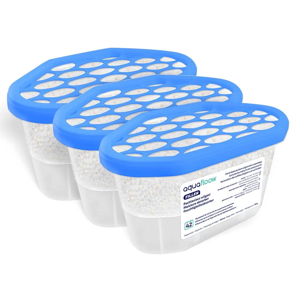 Aquafloow Assorbitore di Umidità 400 ml, 3 Pezzi - immagine 6