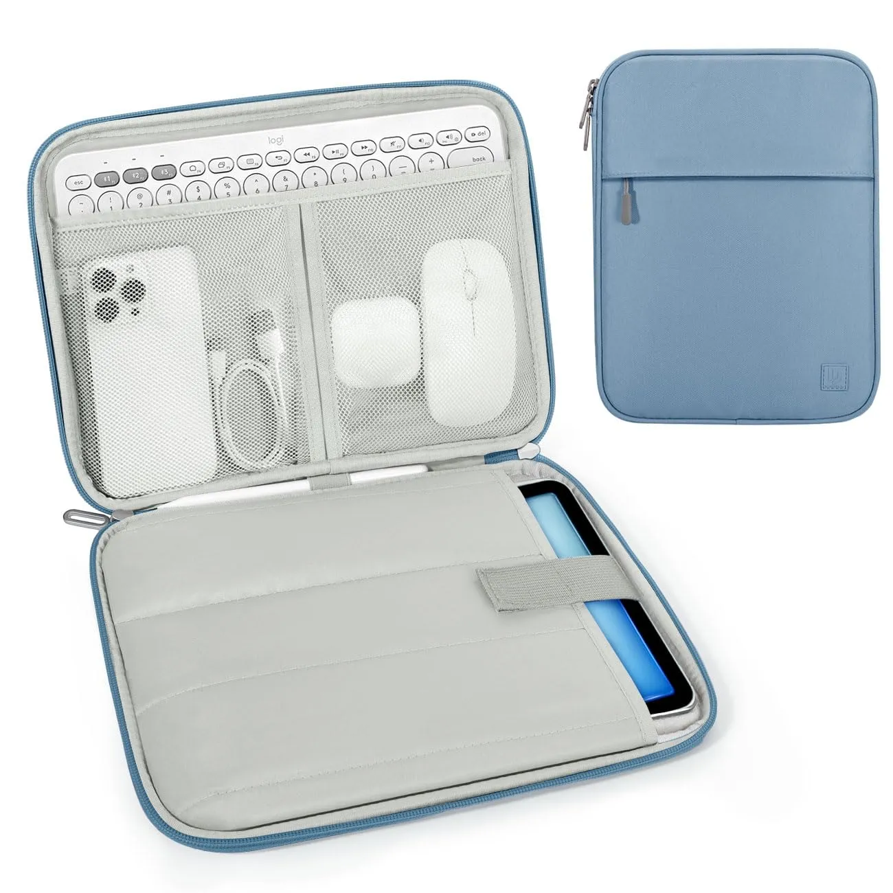 Dadanism Borsa Imbottita per Tablet 9-11 Pollici, Blu - immagine 1