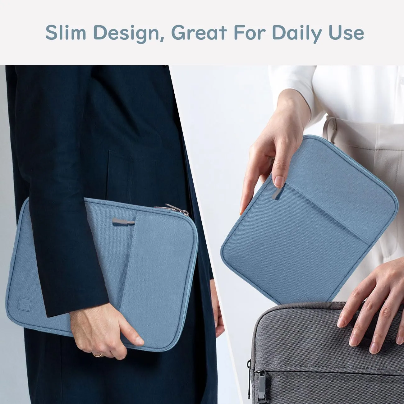 Dadanism Borsa Imbottita per Tablet 9-11 Pollici, Blu - immagine 7