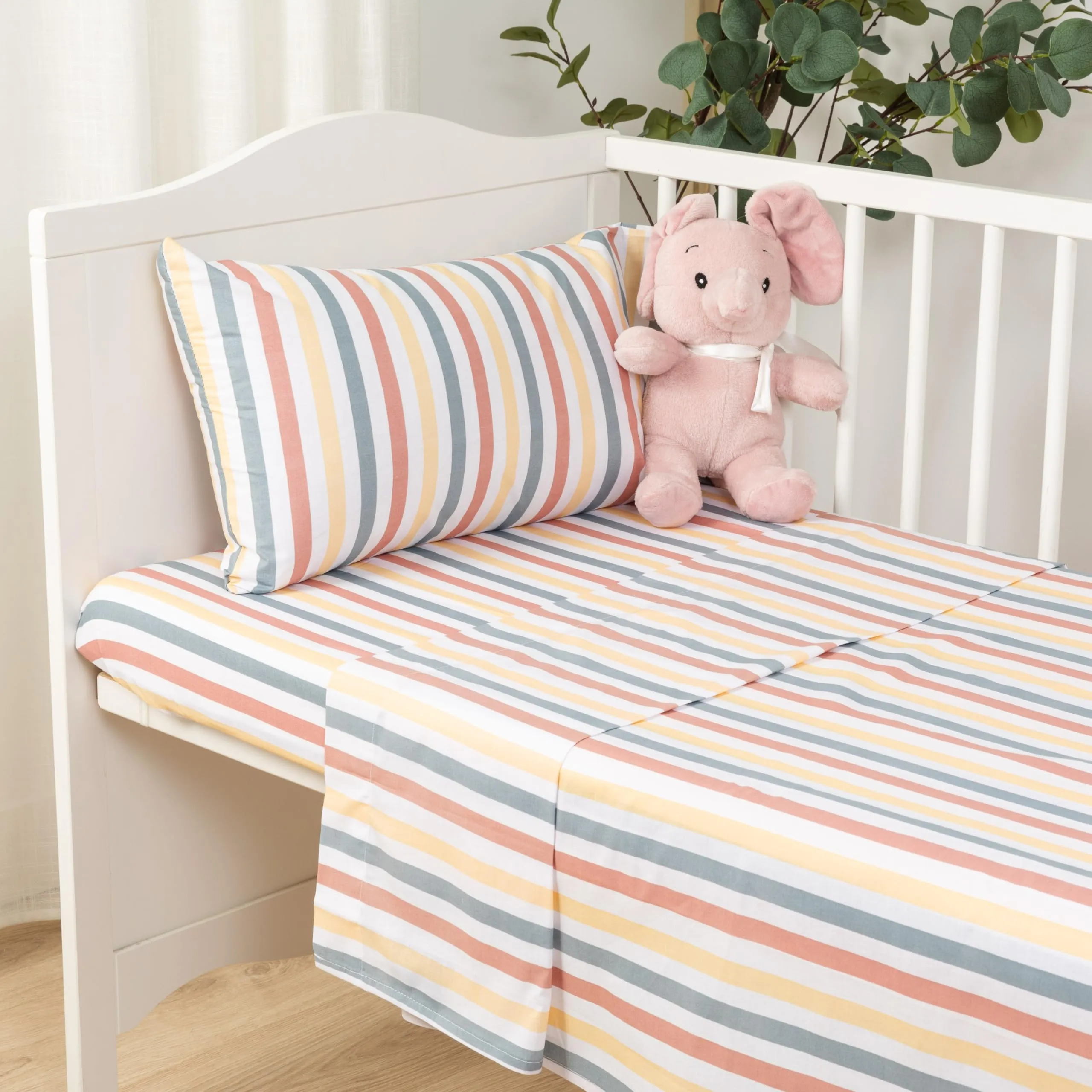 TRAMAS+ Set Lenzuola per Culla e Miniculla 100% Cotone, 3 Pezzi, 50x80cm, Laia - immagine 1