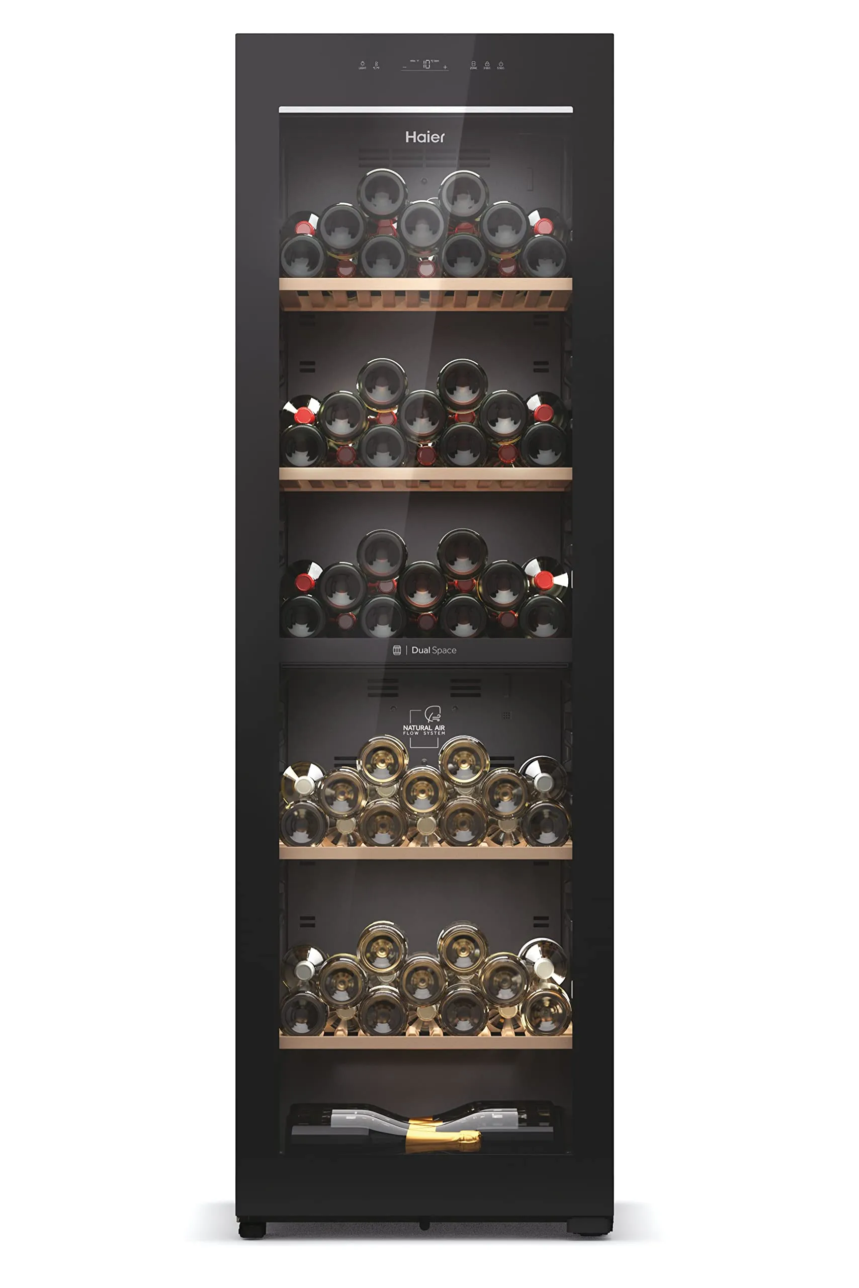 Haier Wine Bank 60 Serie 7 Cantinetta Vino 236 Bottiglie, Doppia Zona, Nero - immagine 1