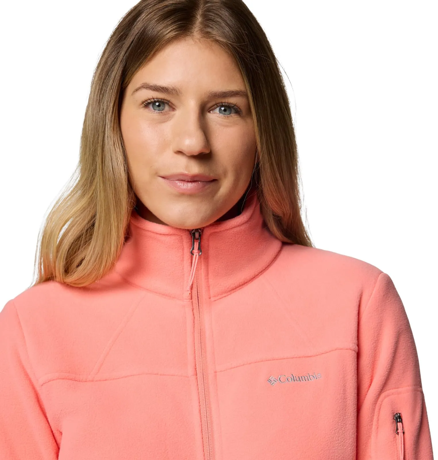 Columbia Fast Trek 2 Jacket, Full Zip Fleece, Women's, Alpenglow, XS - immagine 5