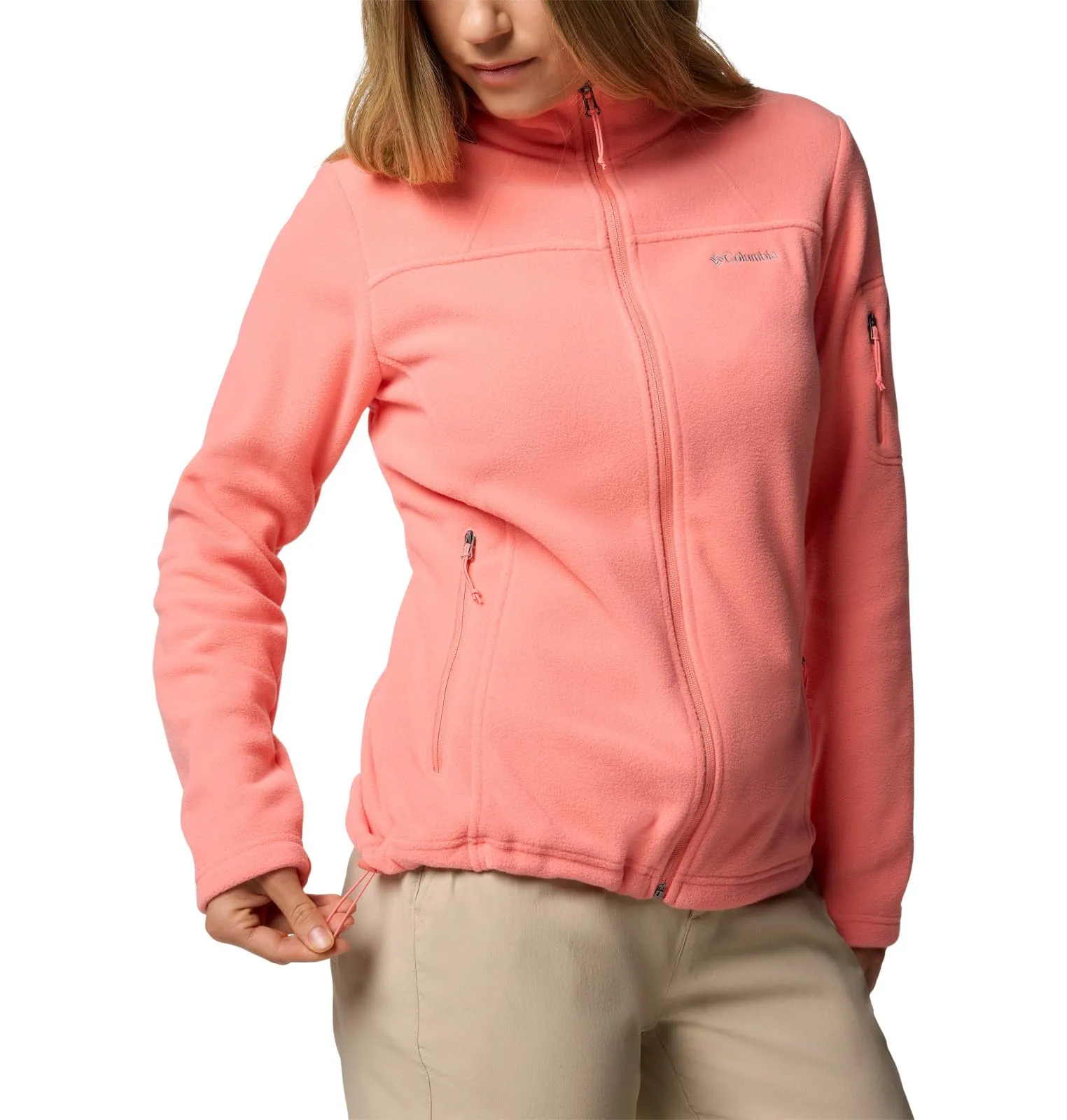 Columbia Fast Trek 2 Jacket, Full Zip Fleece, Women's, Alpenglow, XS - immagine 6
