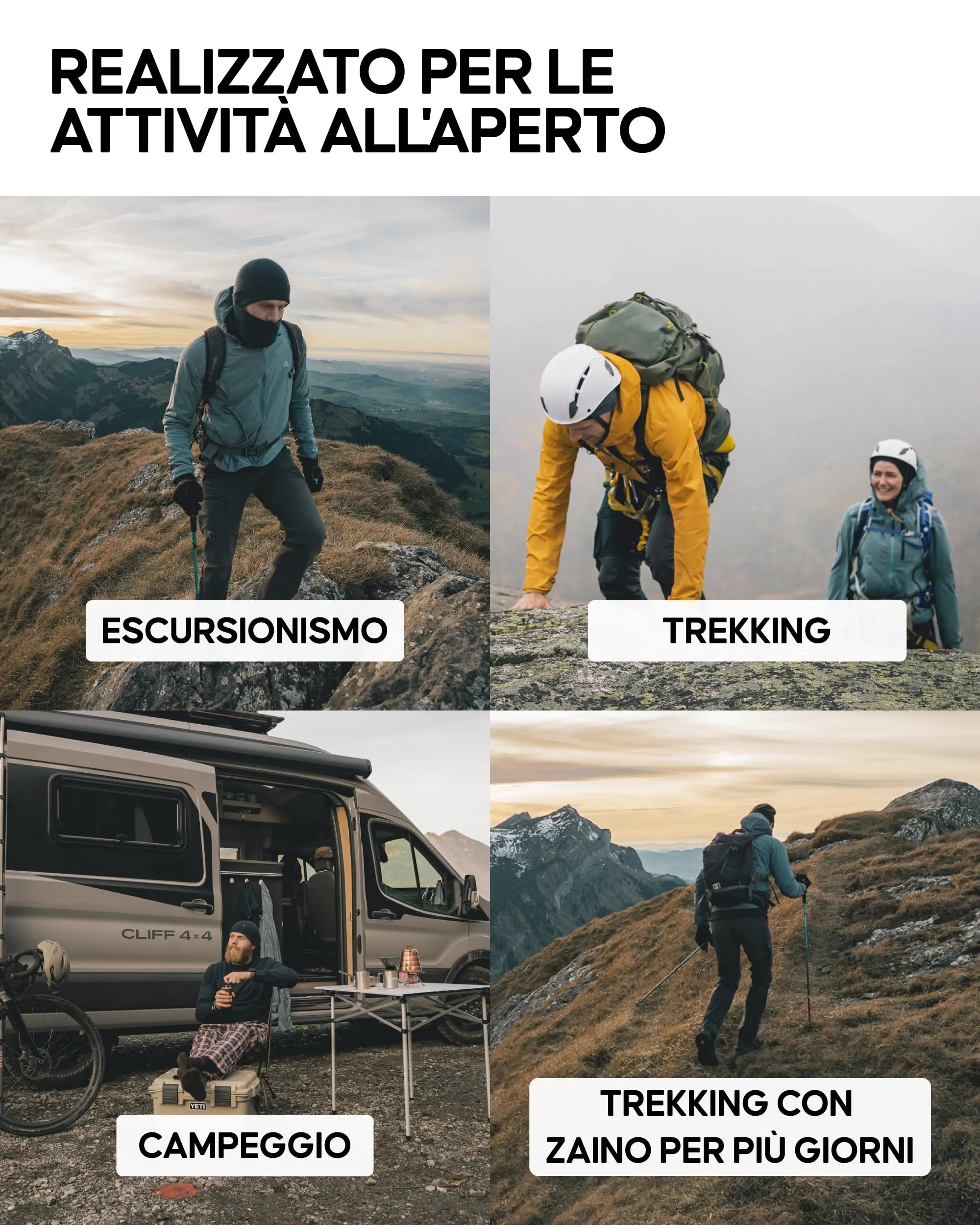 Danish Endurance Calze Trekking Leggere, Grigio Scuro, 39-42 - immagine 4