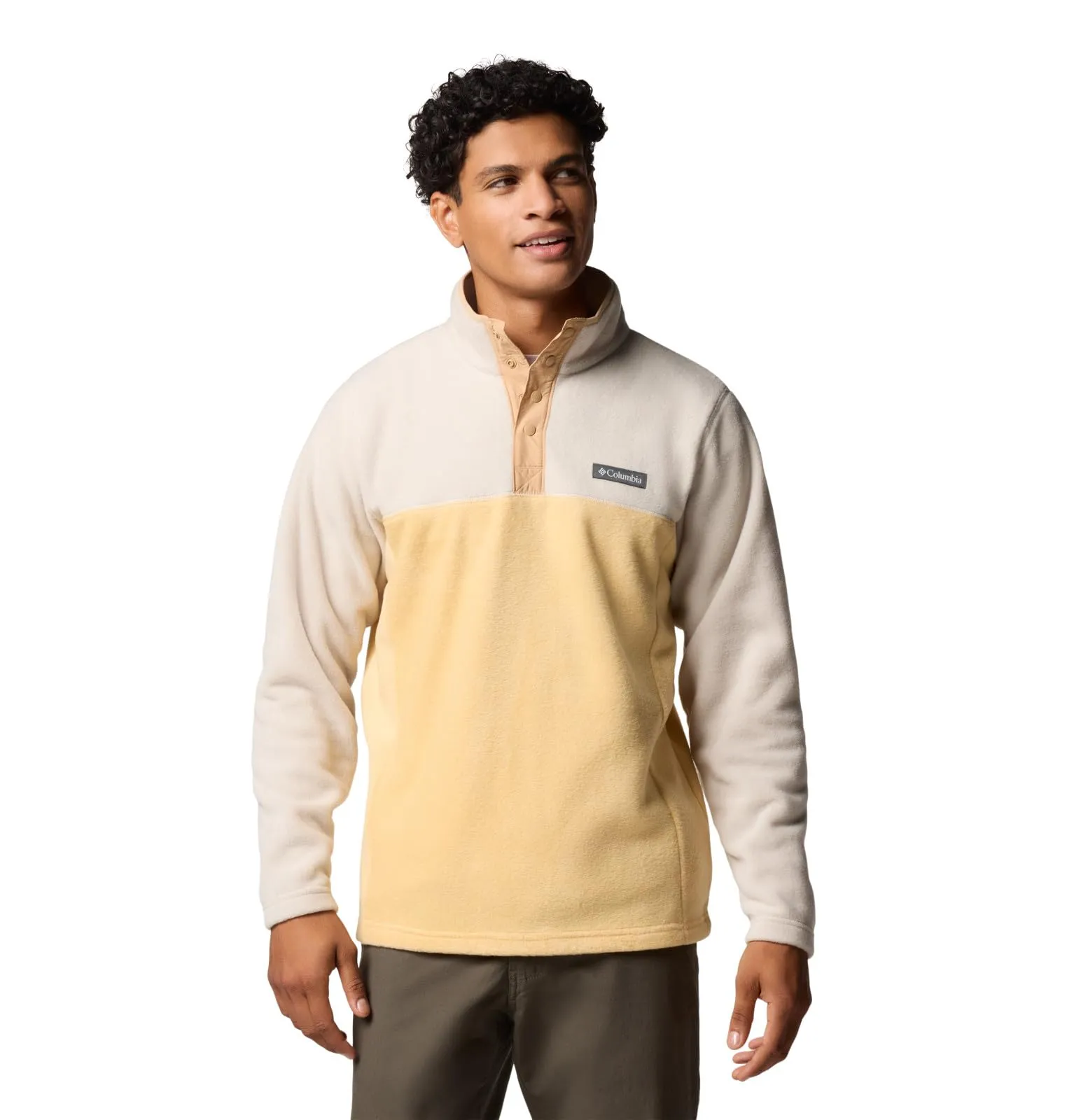Columbia Men's Steens Mountain Half Snap 2 Fleece Pullover - Sand Dune/Dark Stone, XXL - immagine 1
