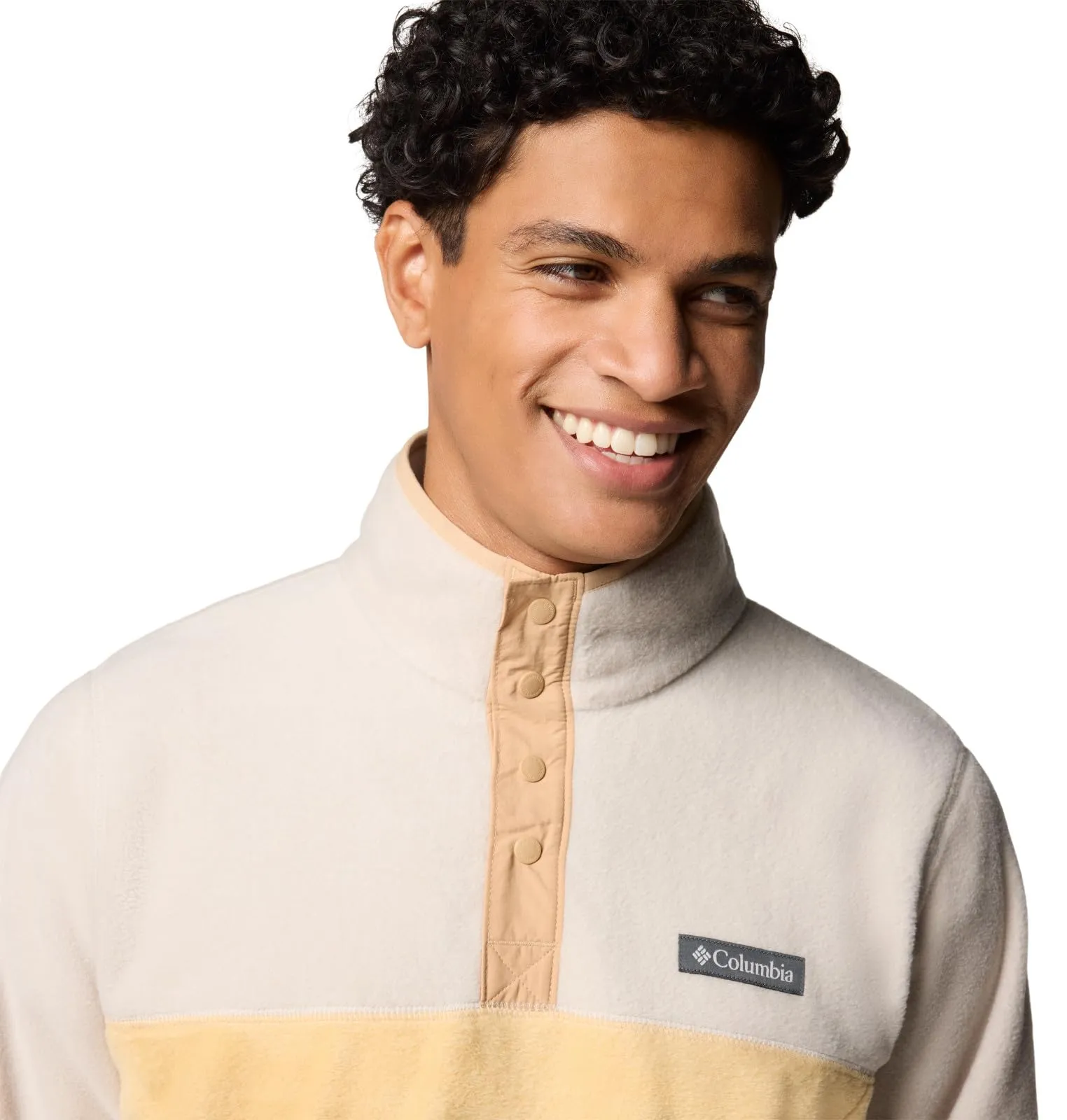 Columbia Men's Steens Mountain Half Snap 2 Fleece Pullover - Sand Dune/Dark Stone, XXL - immagine 3