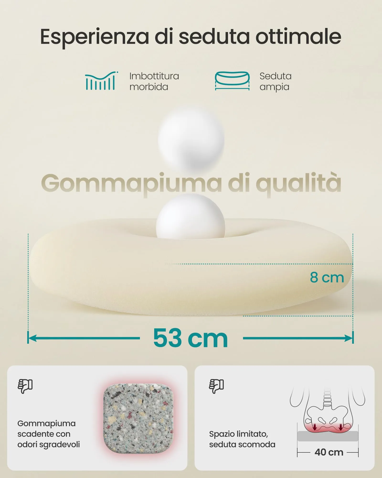 SONGMICS Sedia da Ufficio Girevole Ergonomica in Rete con Supporto Lombare, Braccioli Pieghevoli e Poggiatesta, Nero Inchiostro OBN047B01 - immagine 4