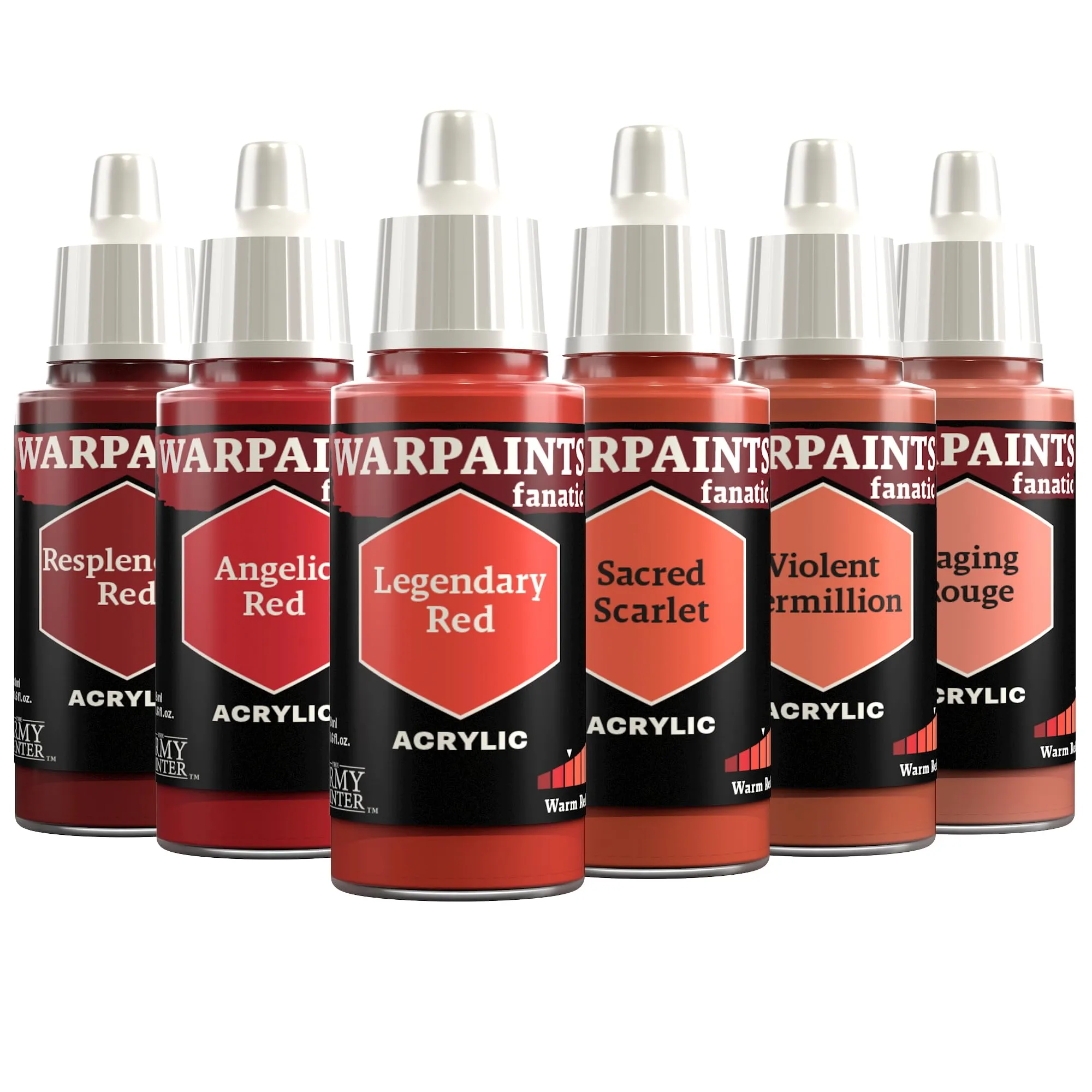 The Army Painter Warpaints Fanatic Flexible Triad: Warm Reds 6x18ml - immagine 1