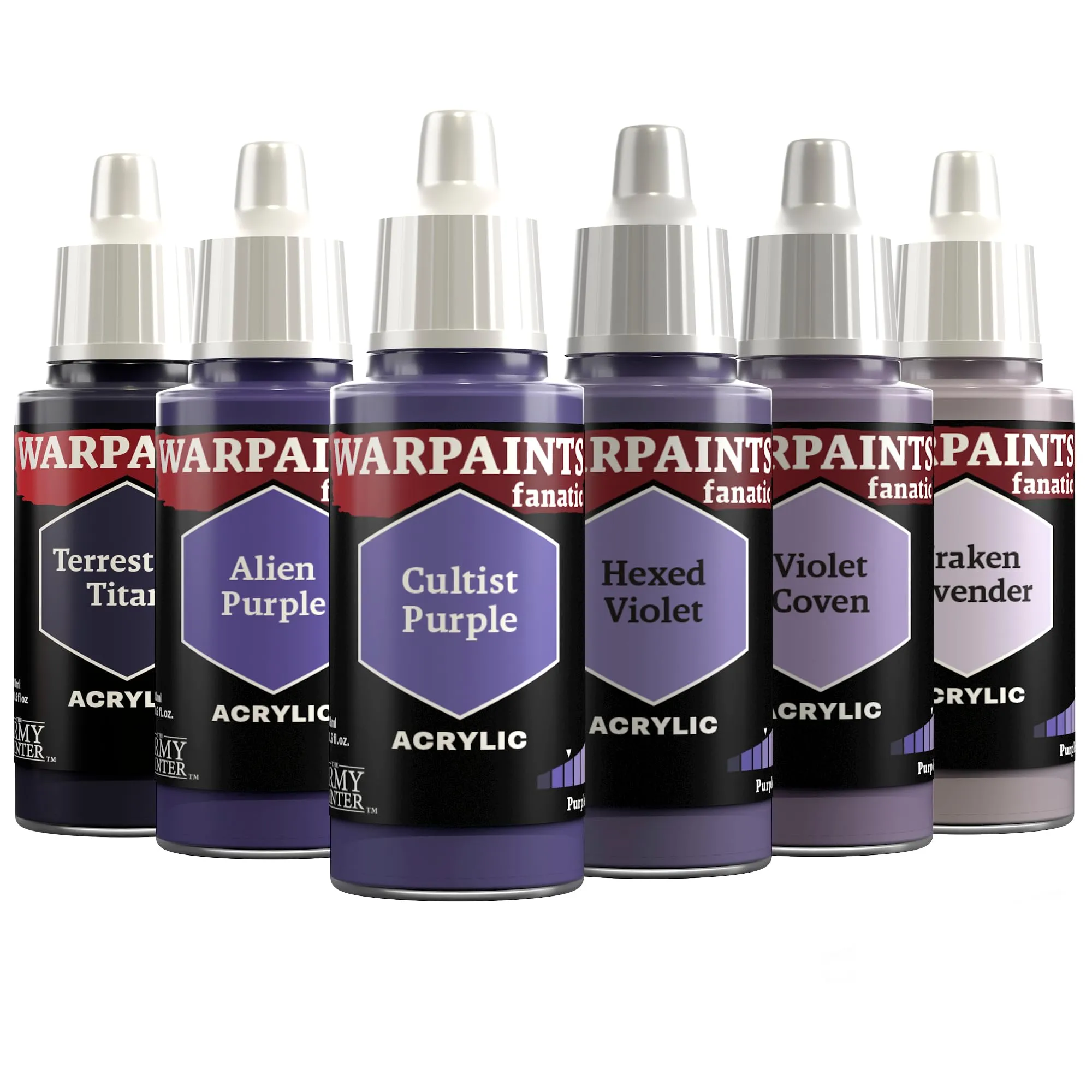 The Army Painter Warpaints Fanatic Flexible Triad Purples 6x18ml - immagine 1