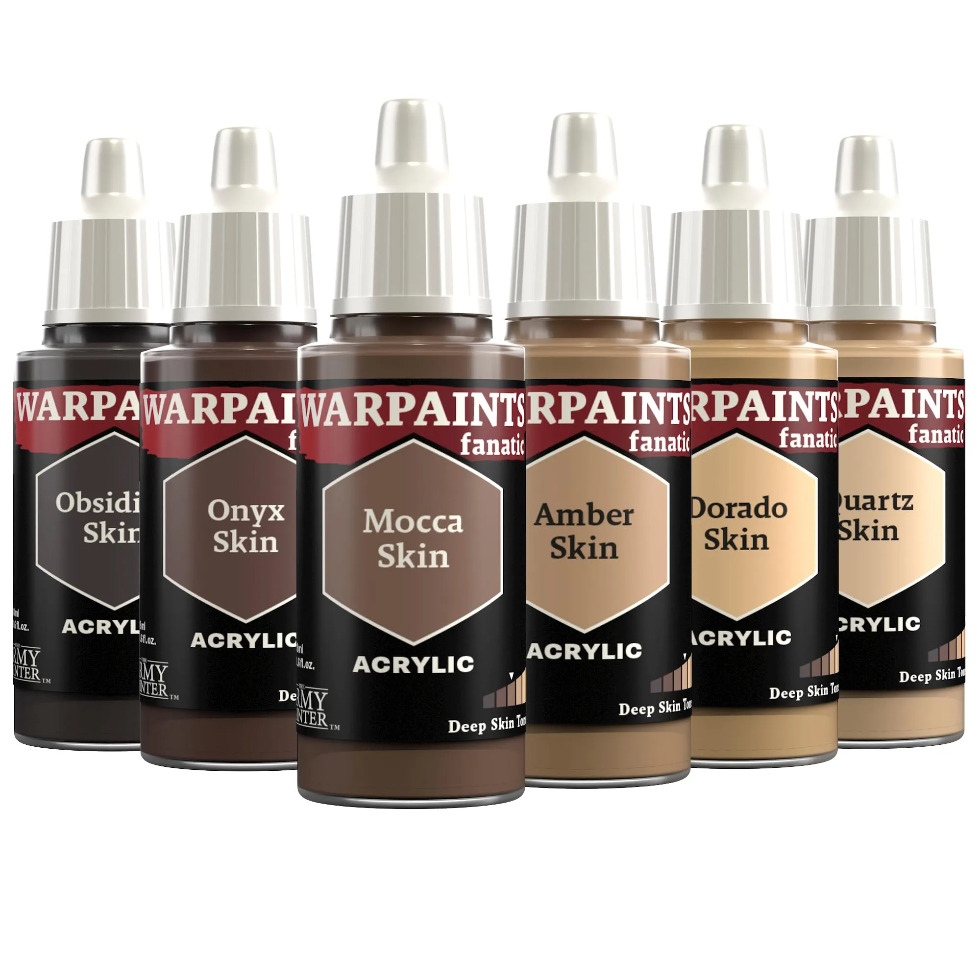 The Army Painter Warpaints Fanatic Flexible Triad: Deep Skin Tones 6x18ml - immagine 1