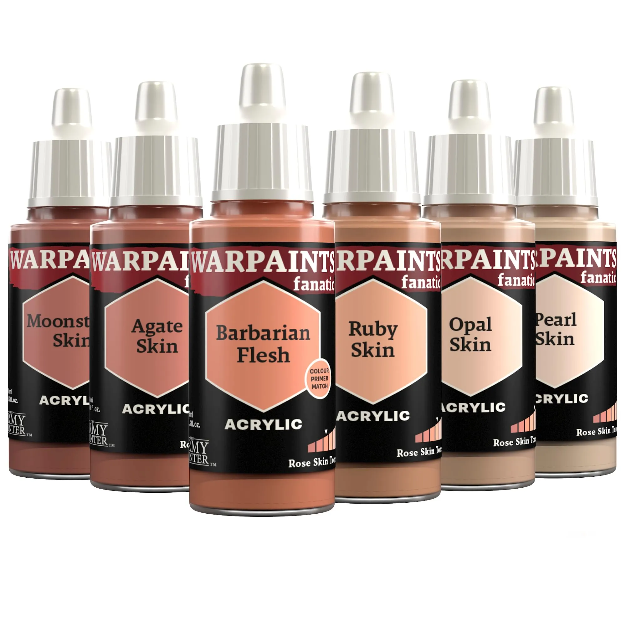 The Army Painter Warpaints Fanatic Flexible Triad: Rose Skin Tones 6x18ml - immagine 1