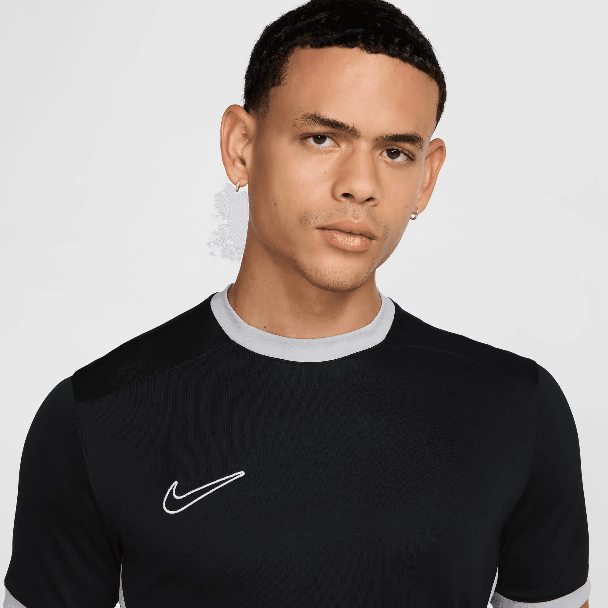 Nike Dri-Fit Academy 25 T-Shirt Uomo Black/Wolf Grey/White/White S - immagine 5