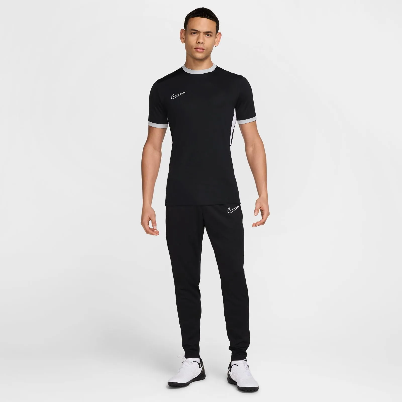 Nike Dri-Fit Academy 25 T-Shirt Uomo Black/Wolf Grey/White/White S - immagine 8