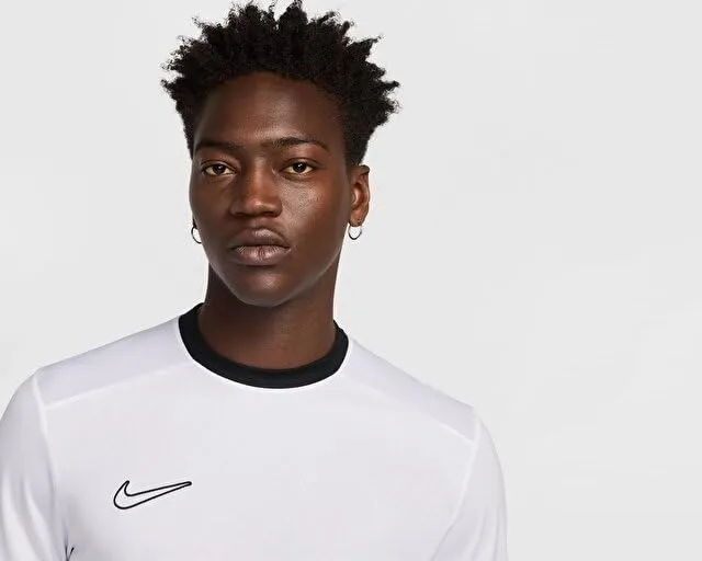 Nike Dri-Fit Academy 25 T-Shirt - White/Black/Wolf Grey/Black - XL - immagine 3