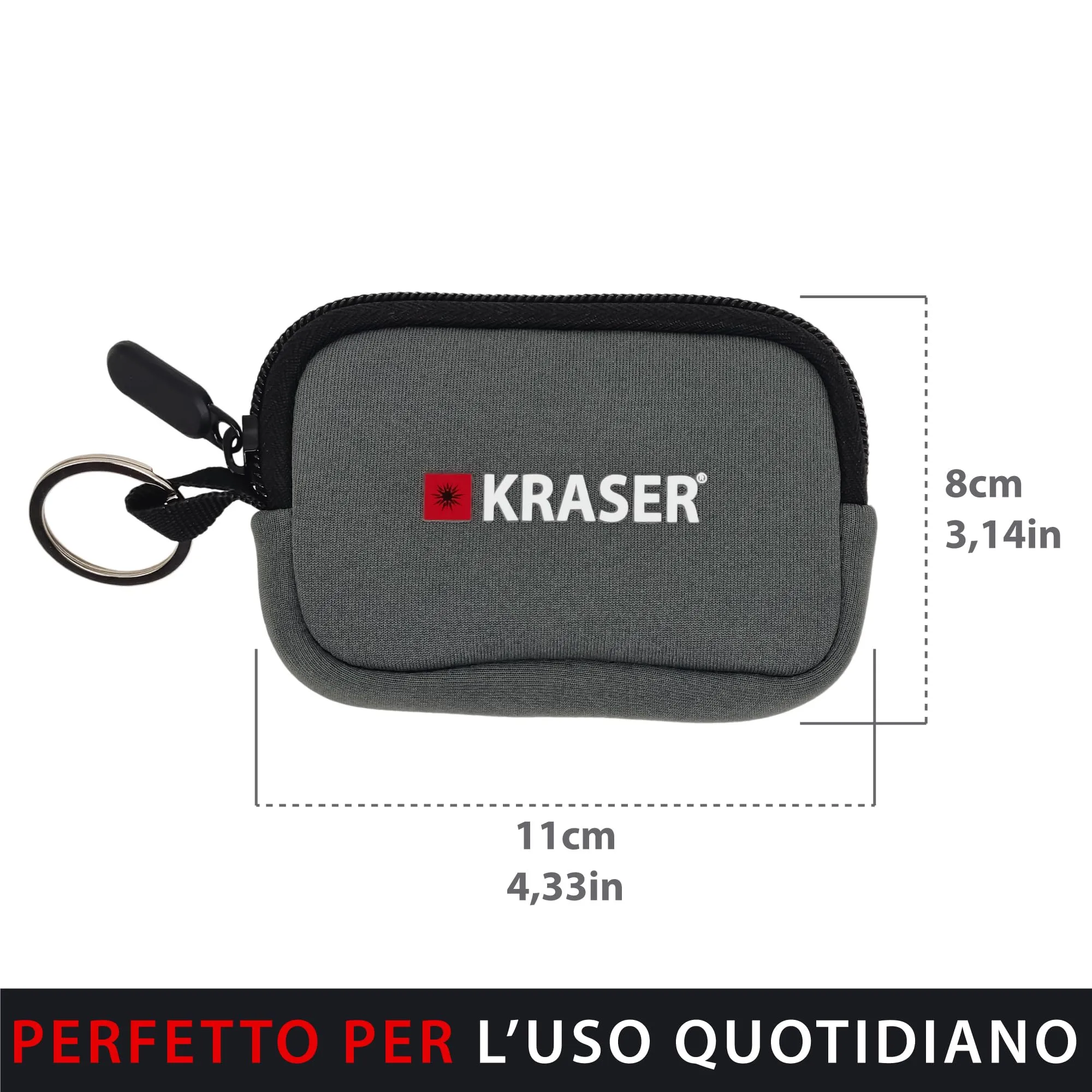 KRASER KR730 Portachiavi Moto con Scomparto per Carte e Portamonete - immagine 7