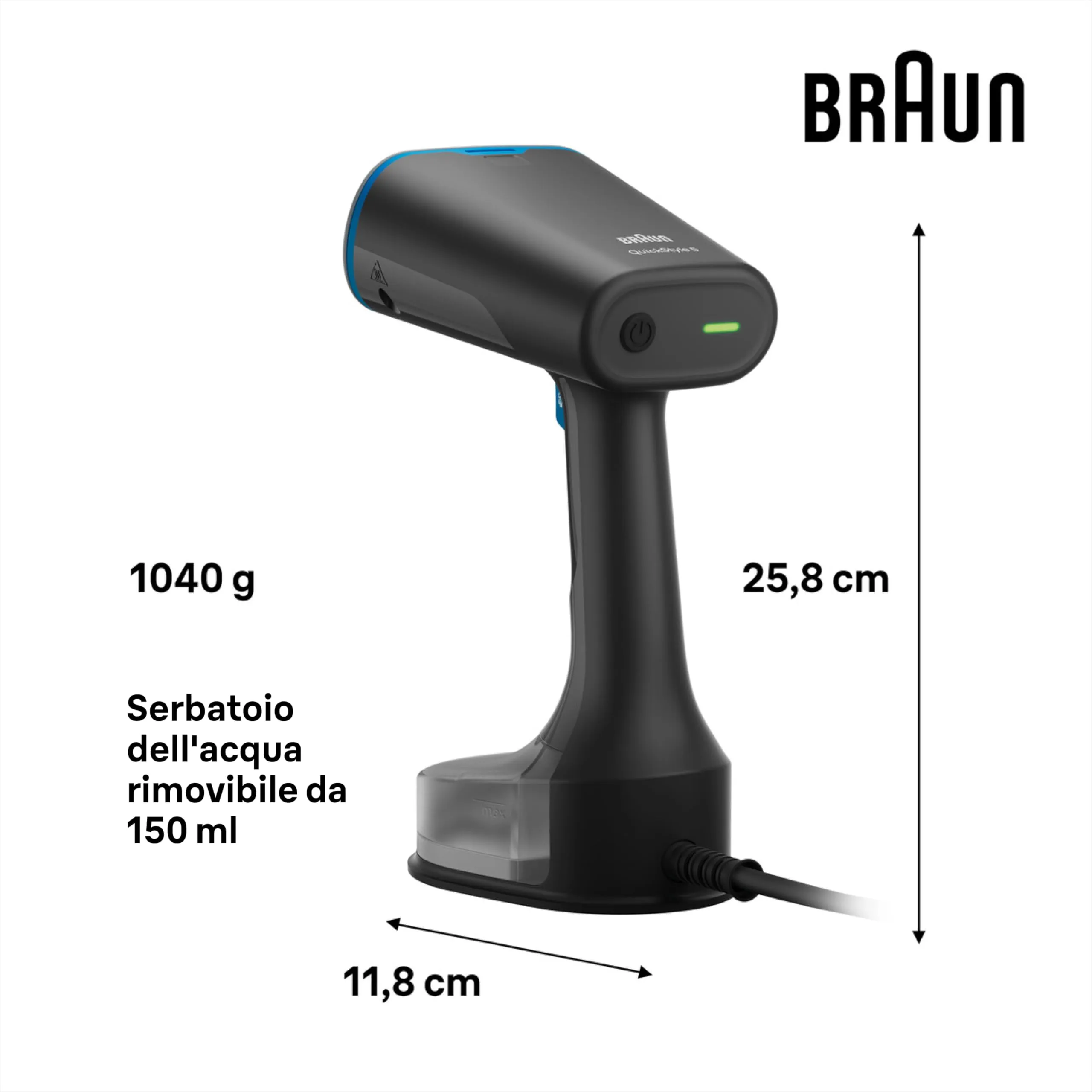 Braun QuickStyle 5 GS5031BL Piastra a Vapore Dual FreeGlide 3D - immagine 5