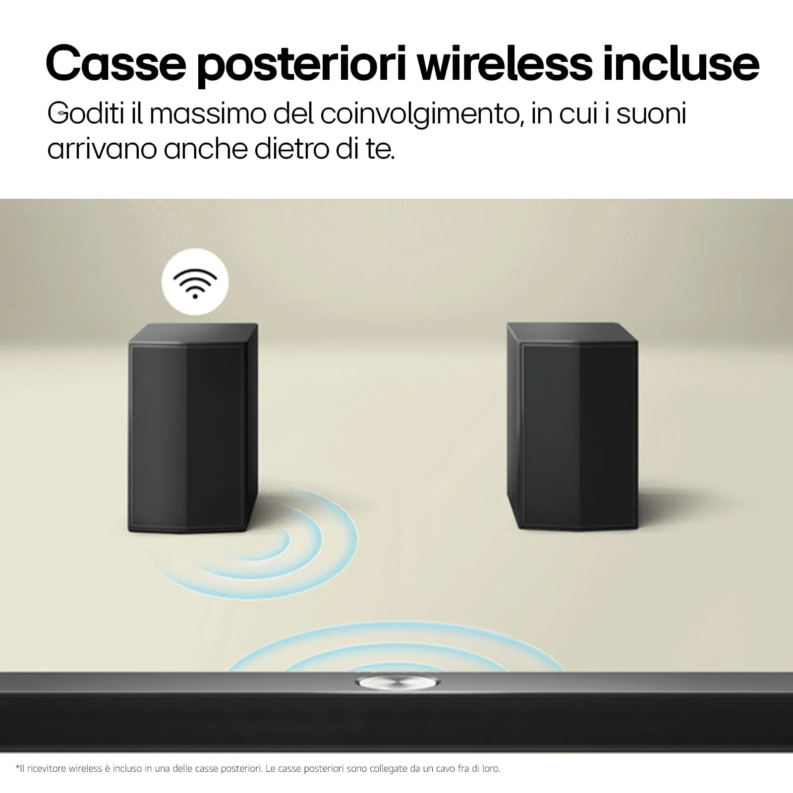 LG S70TR Soundbar 5.1.1 Canali con Subwoofer Wireless e Casse Posteriori, Dolby Atmos, DTS:X, HDMI Passthrough 4K 120Hz, AI Sound Pro - immagine 6