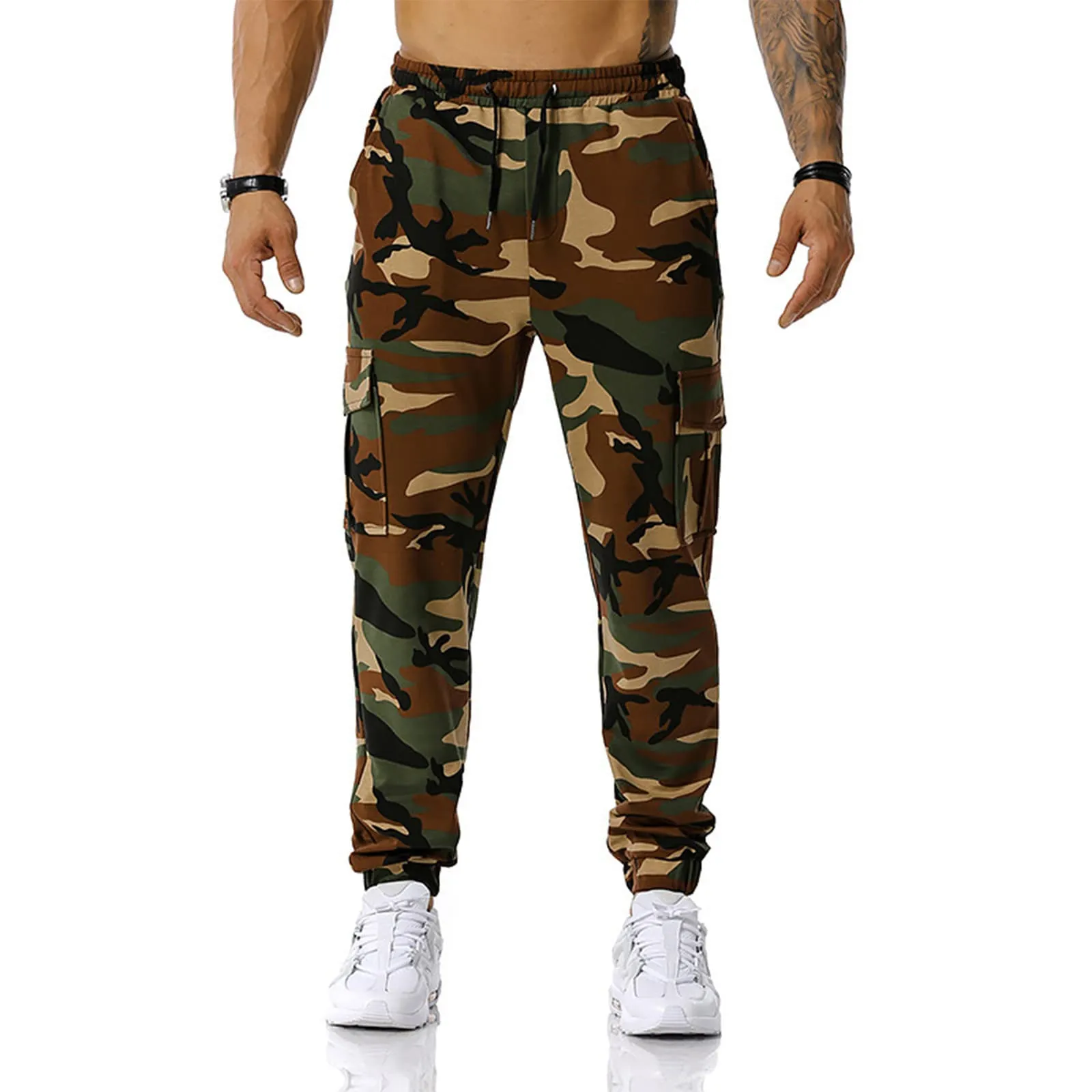 MOKBAY Pantaloni Cargo Uomo Tattici Impermeabili Slim Fit L - immagine 2