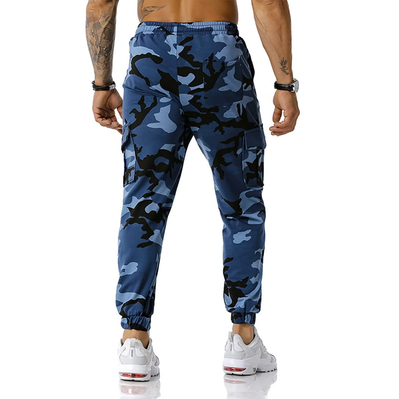 MOKBAY Pantaloni Cargo Tattici da Uomo Slim Fit per Trekking e Lavoro, L - immagine 5