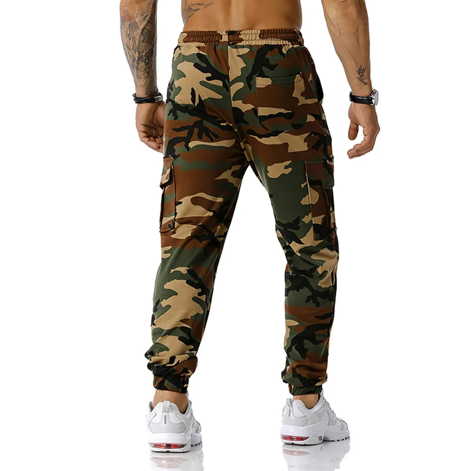MOKBAY Pantaloni Cargo da Lavoro Uomo Impermeabili Militari, XL - immagine 5