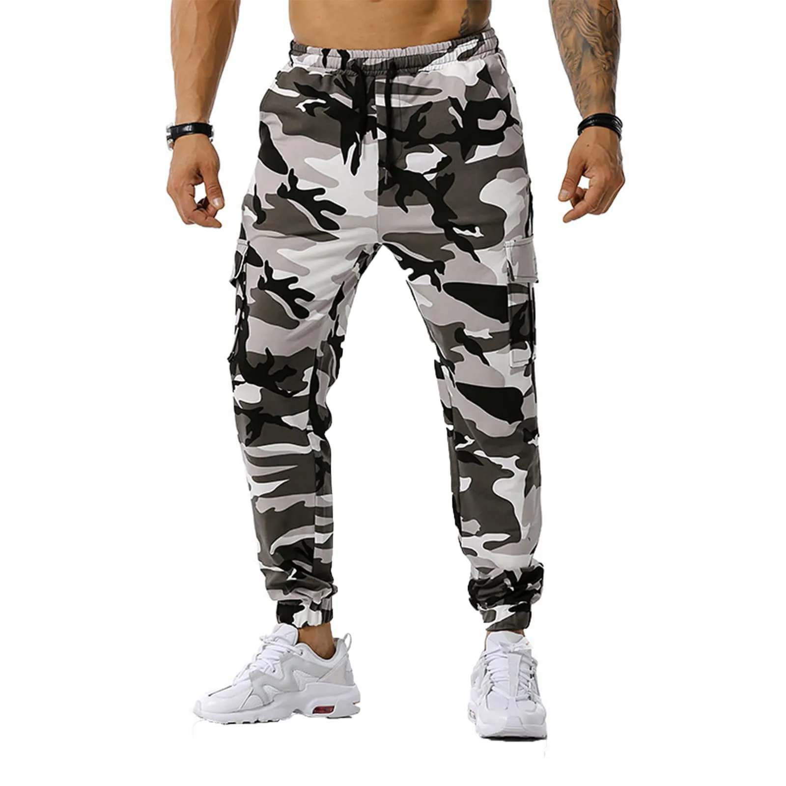MOKBAY Pantaloni Cargo Uomo Slim Fit Tattici Impermeabili, S - immagine 1