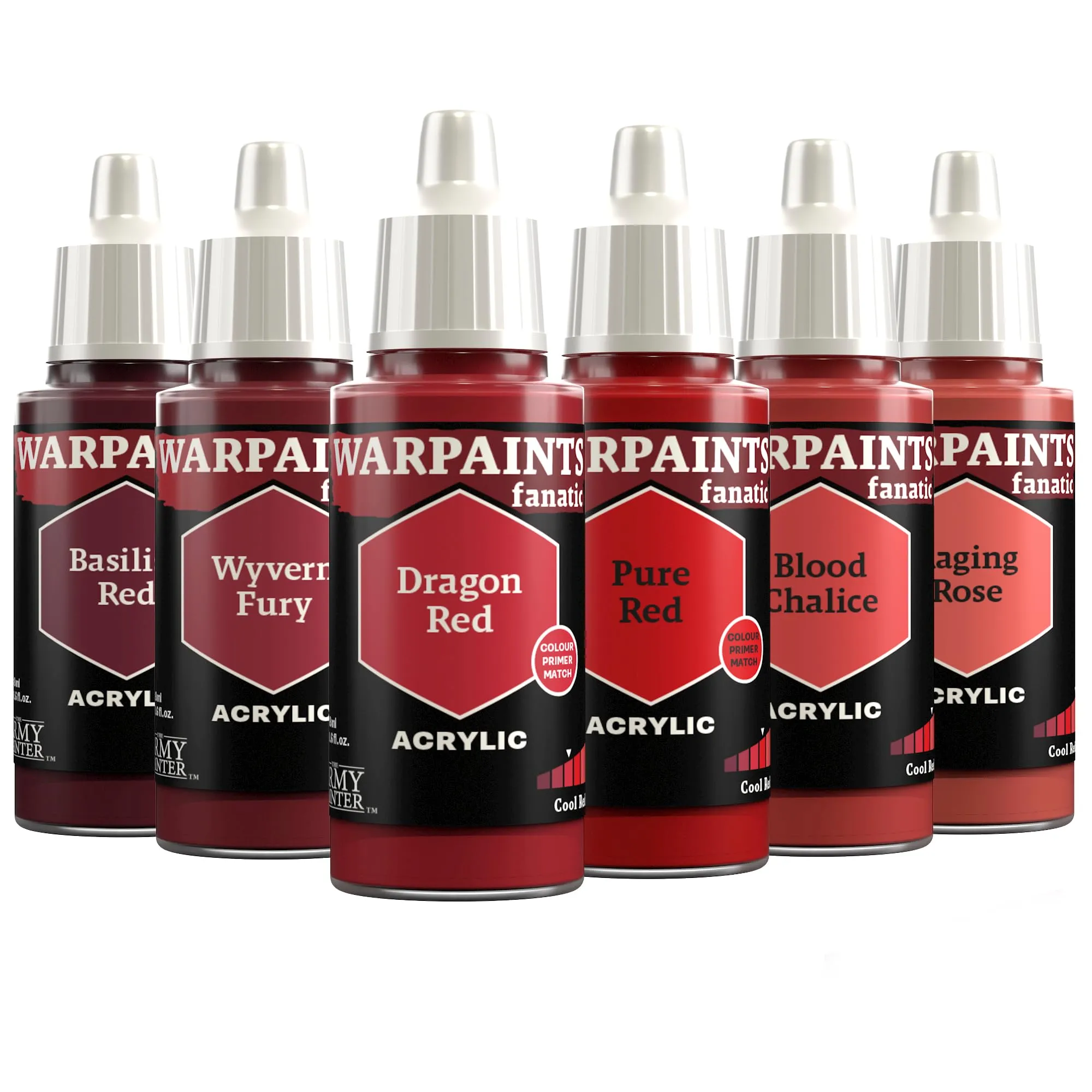The Army Painter Warpaints Fanatic Flexible Triad: Cool Reds 6x18ml - immagine 1