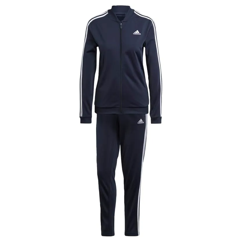 adidas Tuta da ginnastica da donna Essentials con 3 strisce, Leggenda inchiostro, XS - immagine 2