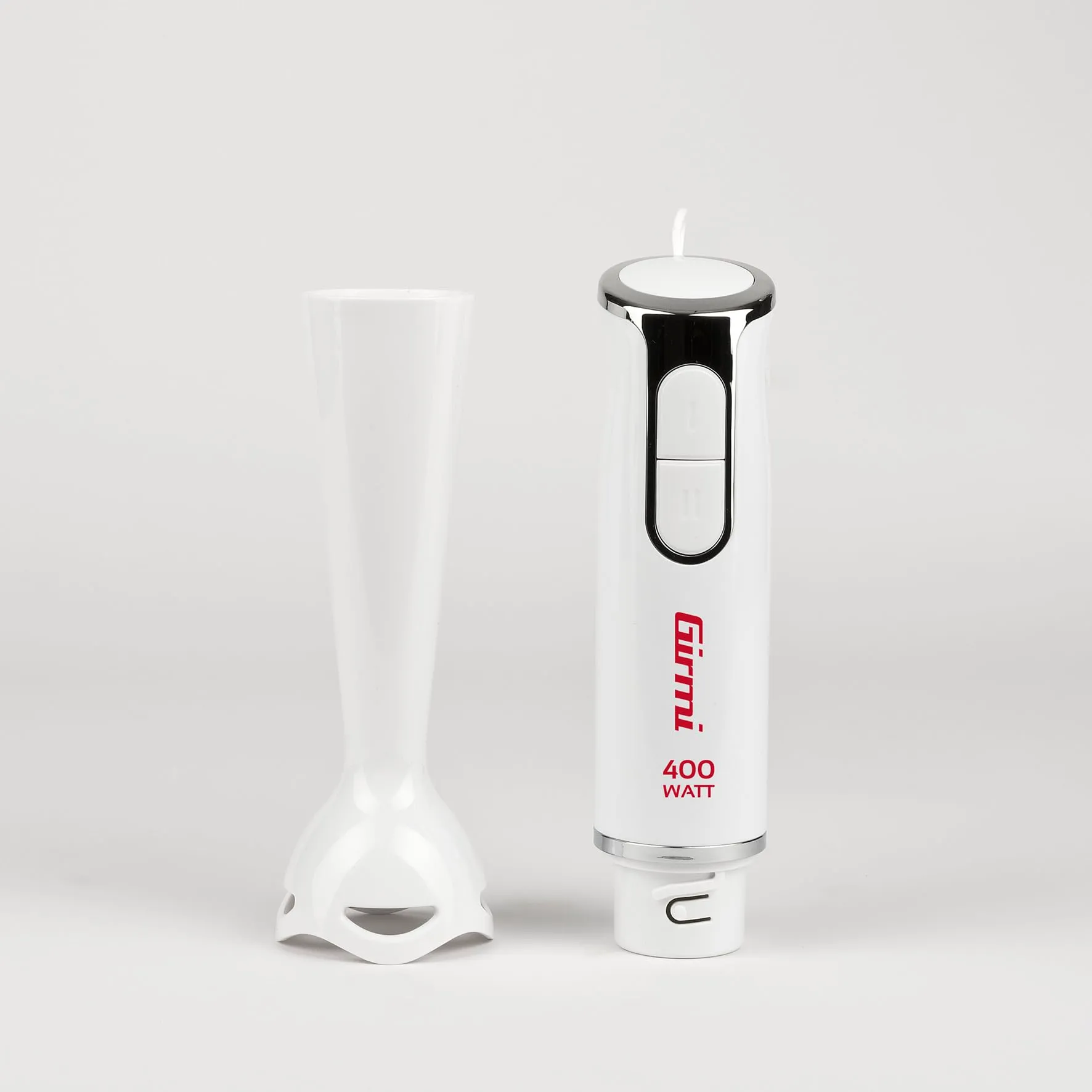 Girmi MX17 Frullatore a Immersione Kit 3 in 1, Bianco-Grigio - immagine 3