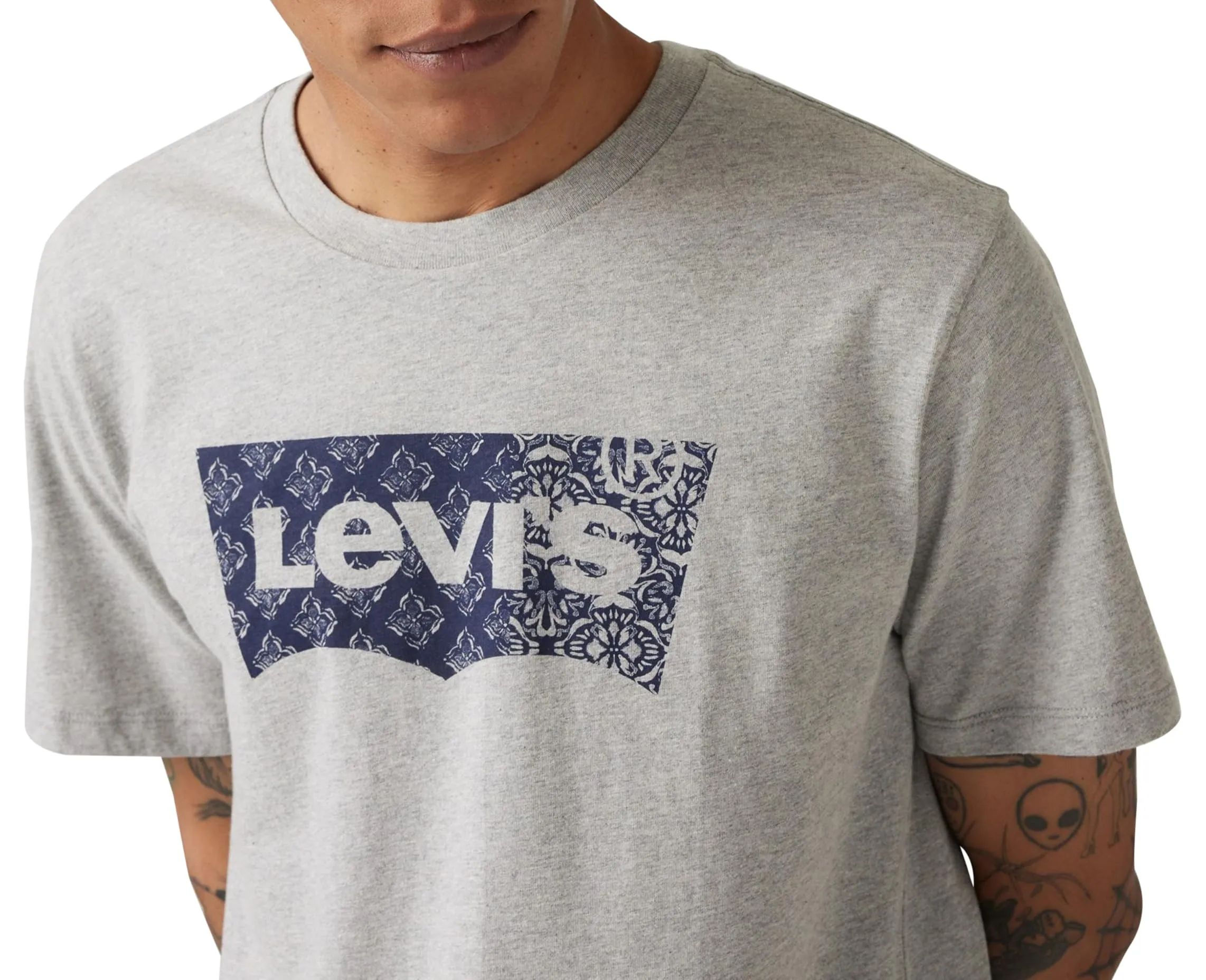 Levi's Graphic Crewneck Tee, Batwing Bandana Fill 224, S Men's - immagine 6