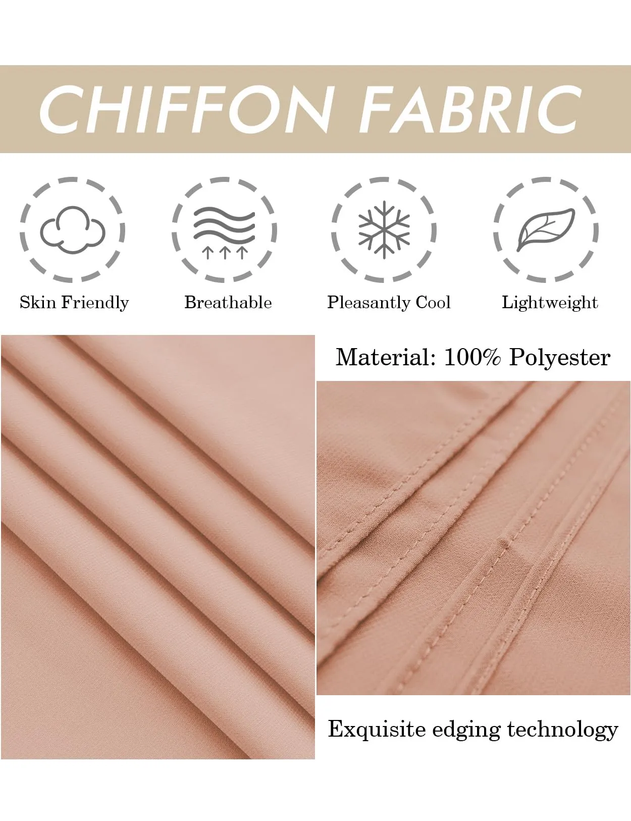 BEAUTELICATE Scialle Coprispalle in Chiffon per Donna, Stola Cape Estivo per Matrimonio e Cerimonia - immagine 5