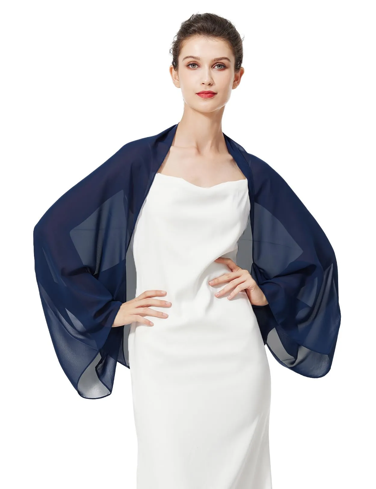 BEAUTELICATE Scialle Coprispalle Elegante in Chiffon per Donna - immagine 1