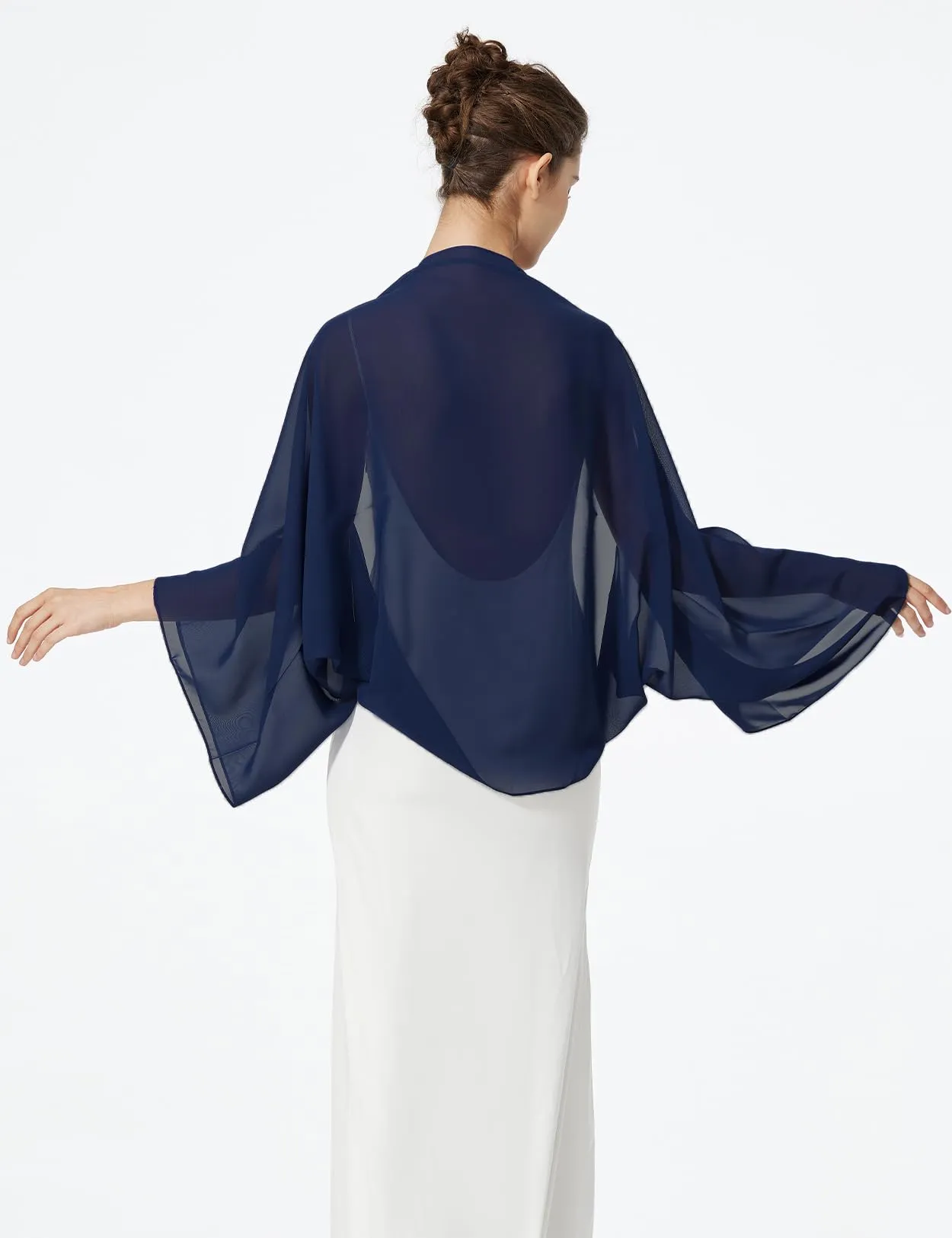 BEAUTELICATE Scialle Coprispalle Elegante in Chiffon per Donna - immagine 2