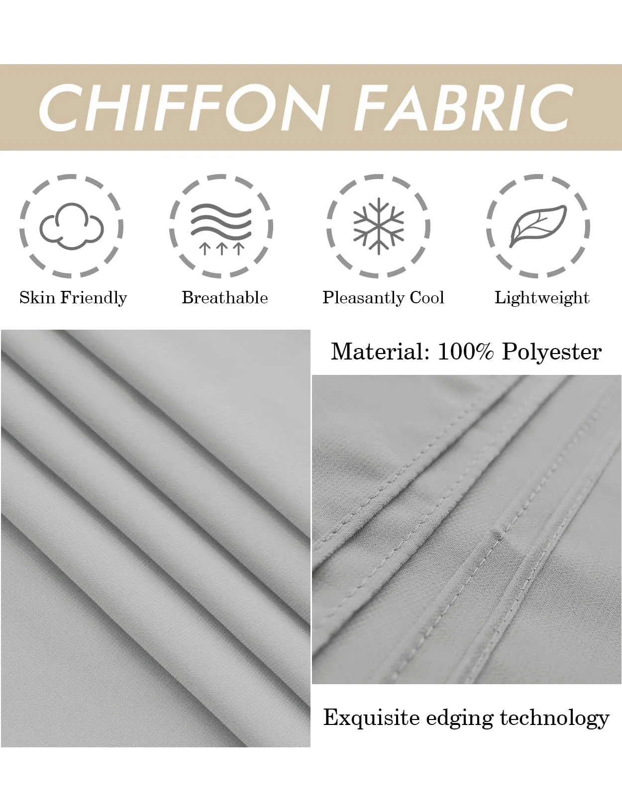 BEAUTELICATE Scialle Coprispalle Elegante Donna Stola in Chiffon per Matrimonio e Cerimonia - immagine 6