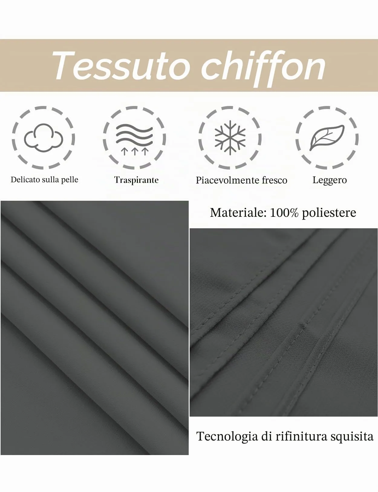 BEAUTELICATE Scialle Coprispalle Elegante Donna in Chiffon per Sposa e Cerimonia - immagine 5